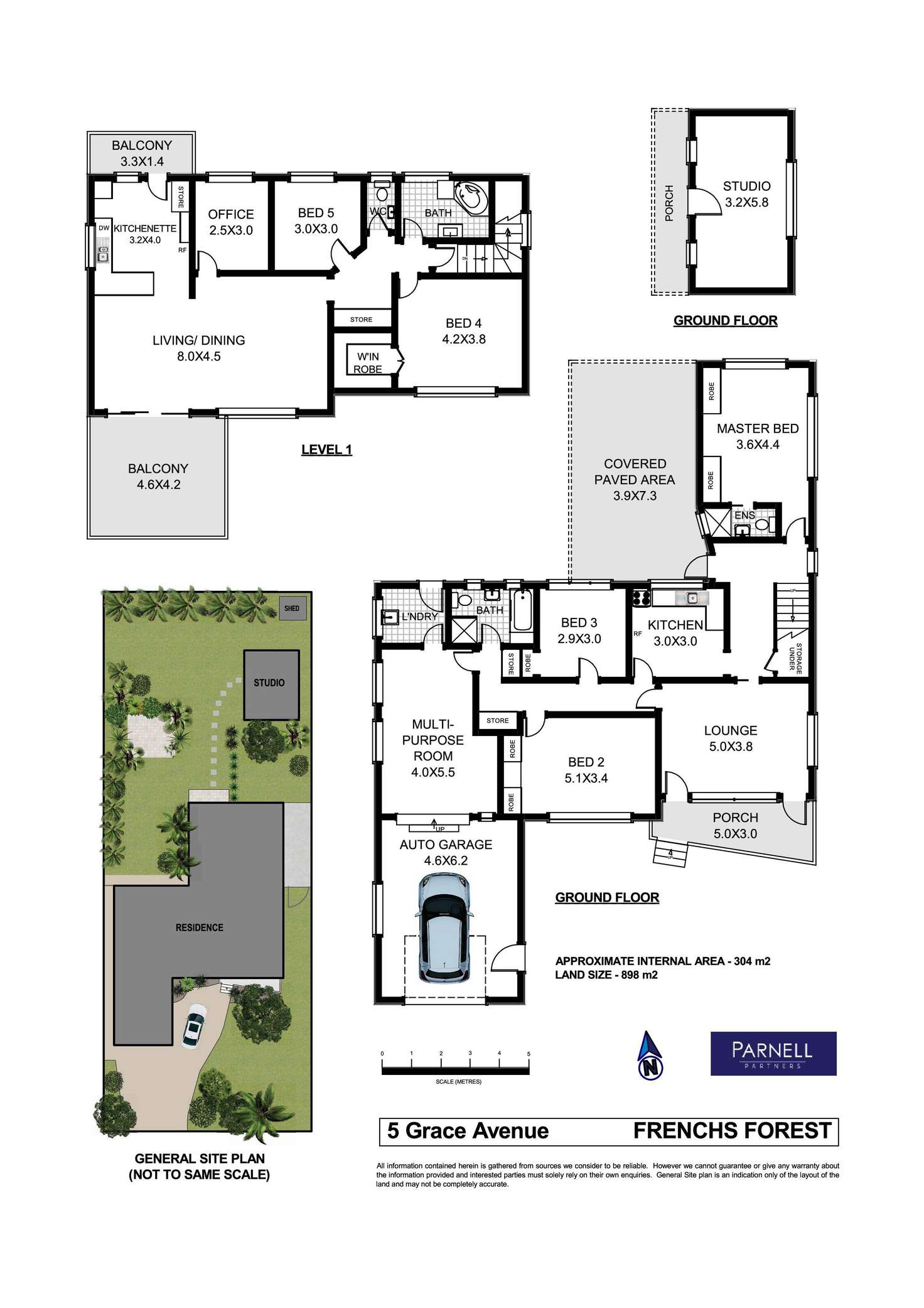 Floorplan of Homely house listing, 5 Grace Avenue, Frenchs Forest NSW 2086