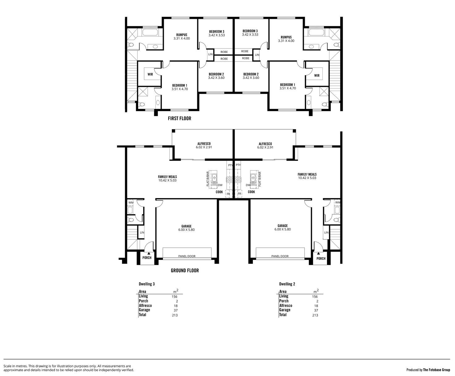 Floorplan of Homely townhouse listing, 1/5 John Street, Firle SA 5070