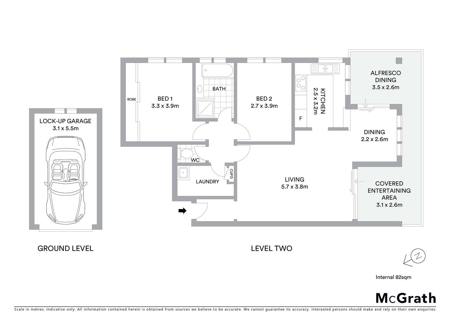 Floorplan of Homely apartment listing, 5/17 Gordon Street, Brighton-le-sands NSW 2216