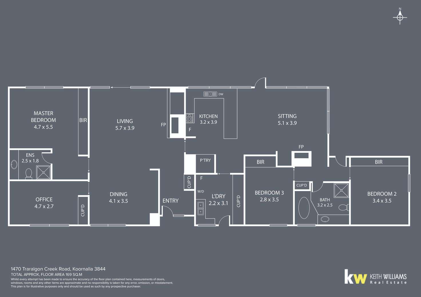 Floorplan of Homely acreageSemiRural listing, 1470 Traralgon Creek Road, Koornalla VIC 3844
