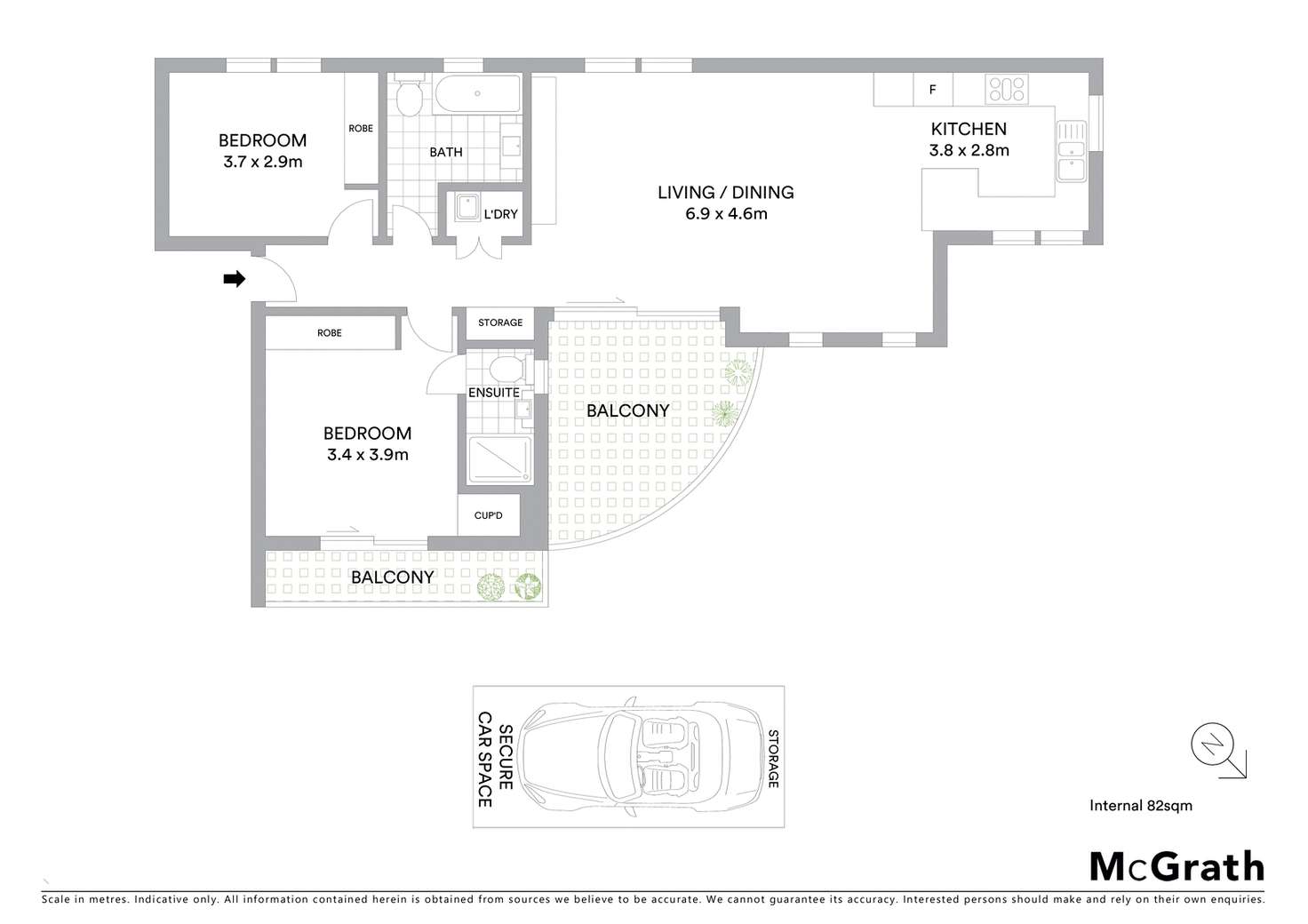 Floorplan of Homely apartment listing, 3/1 Blair Street, Bondi Beach NSW 2026