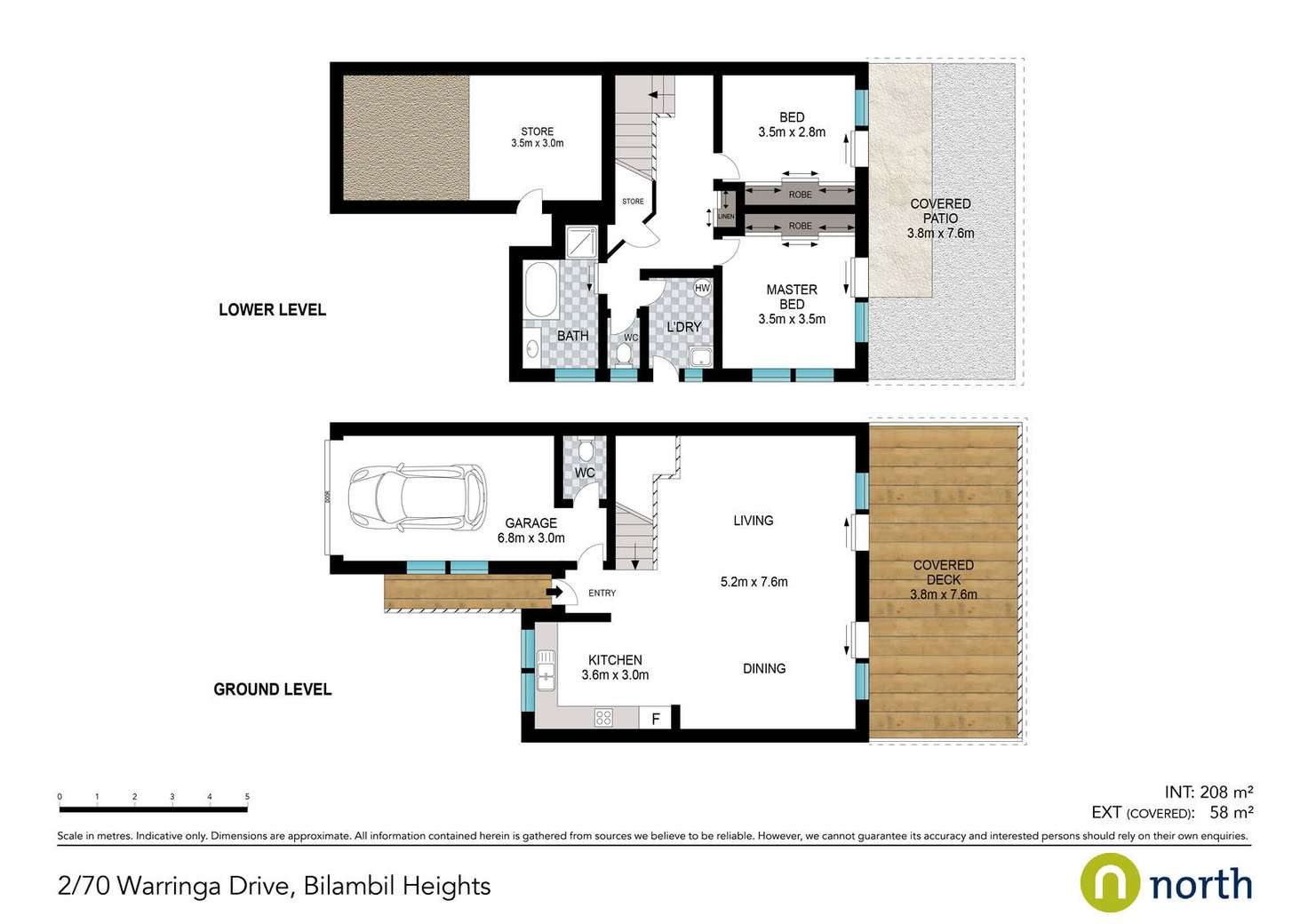 Floorplan of Homely semiDetached listing, 2/70 Warringa Drive, Bilambil Heights NSW 2486