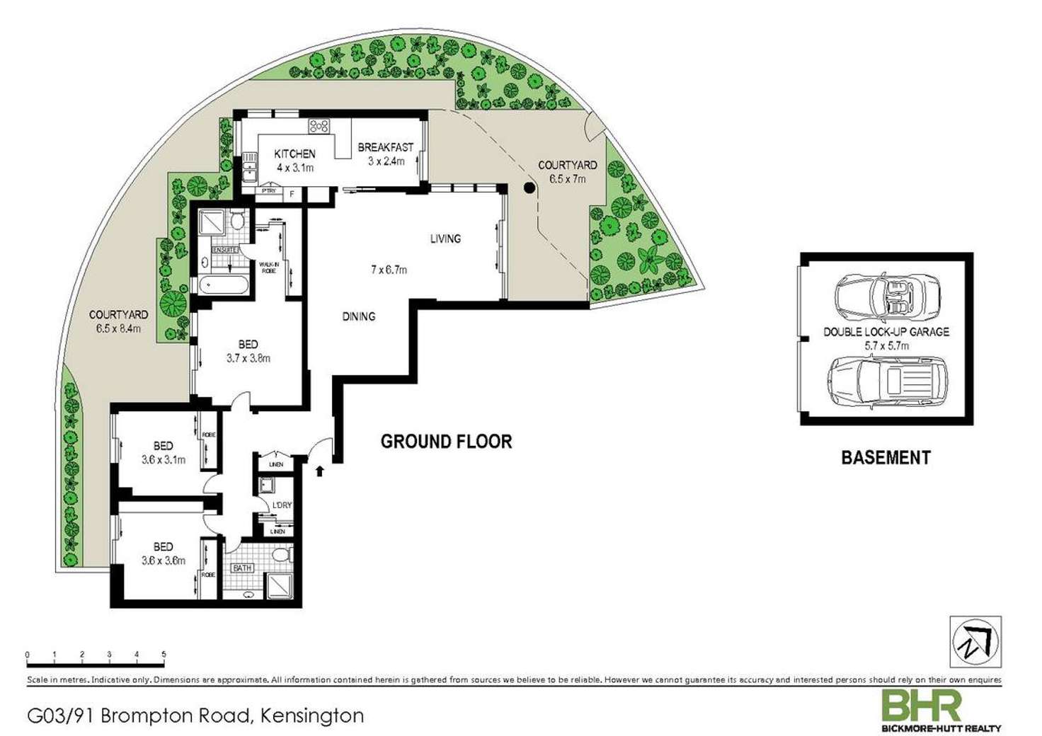 Floorplan of Homely apartment listing, G03/91 Brompton Road, Kensington NSW 2033