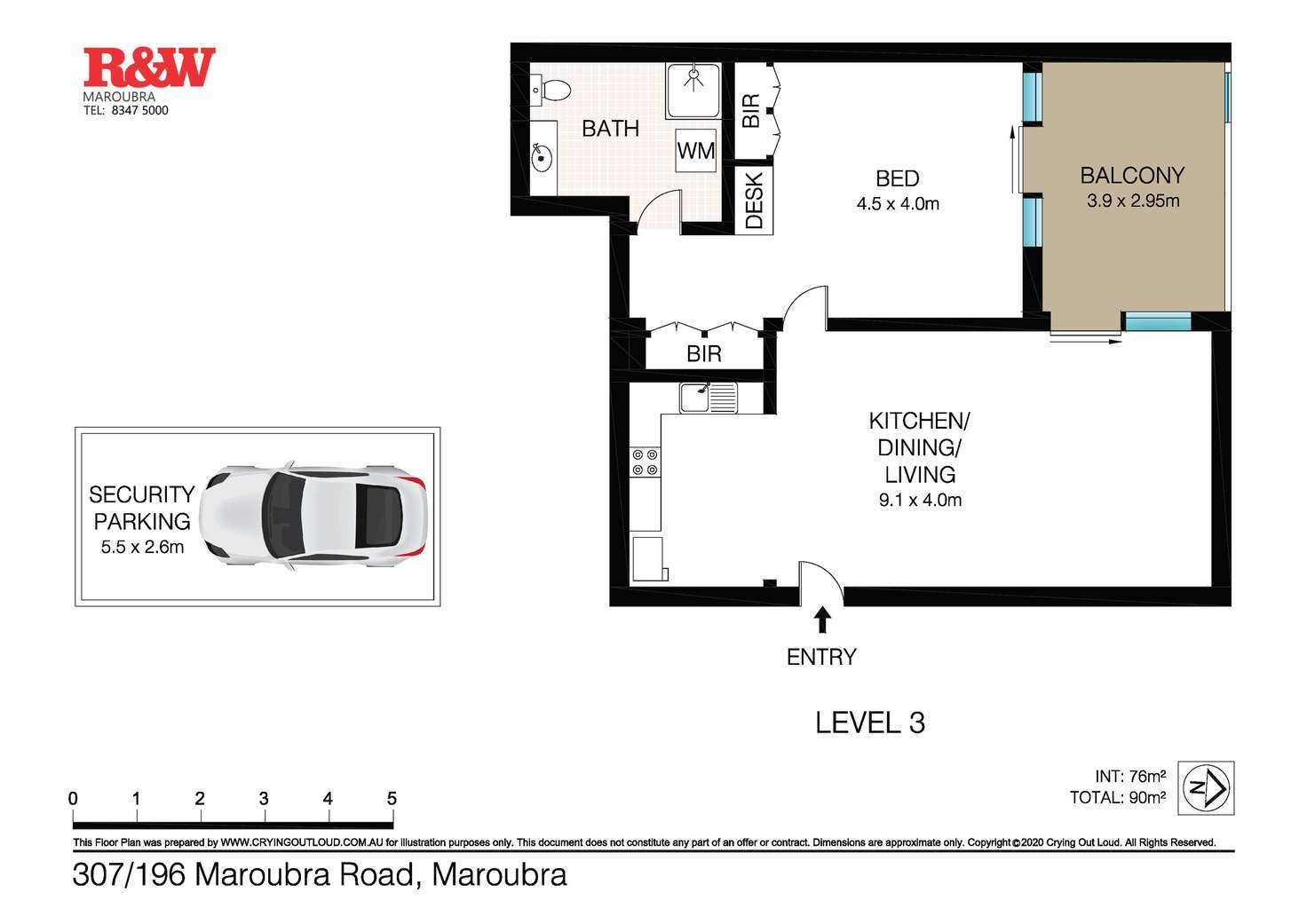 Floorplan of Homely apartment listing, 307/196-200 Maroubra Road, Maroubra NSW 2035