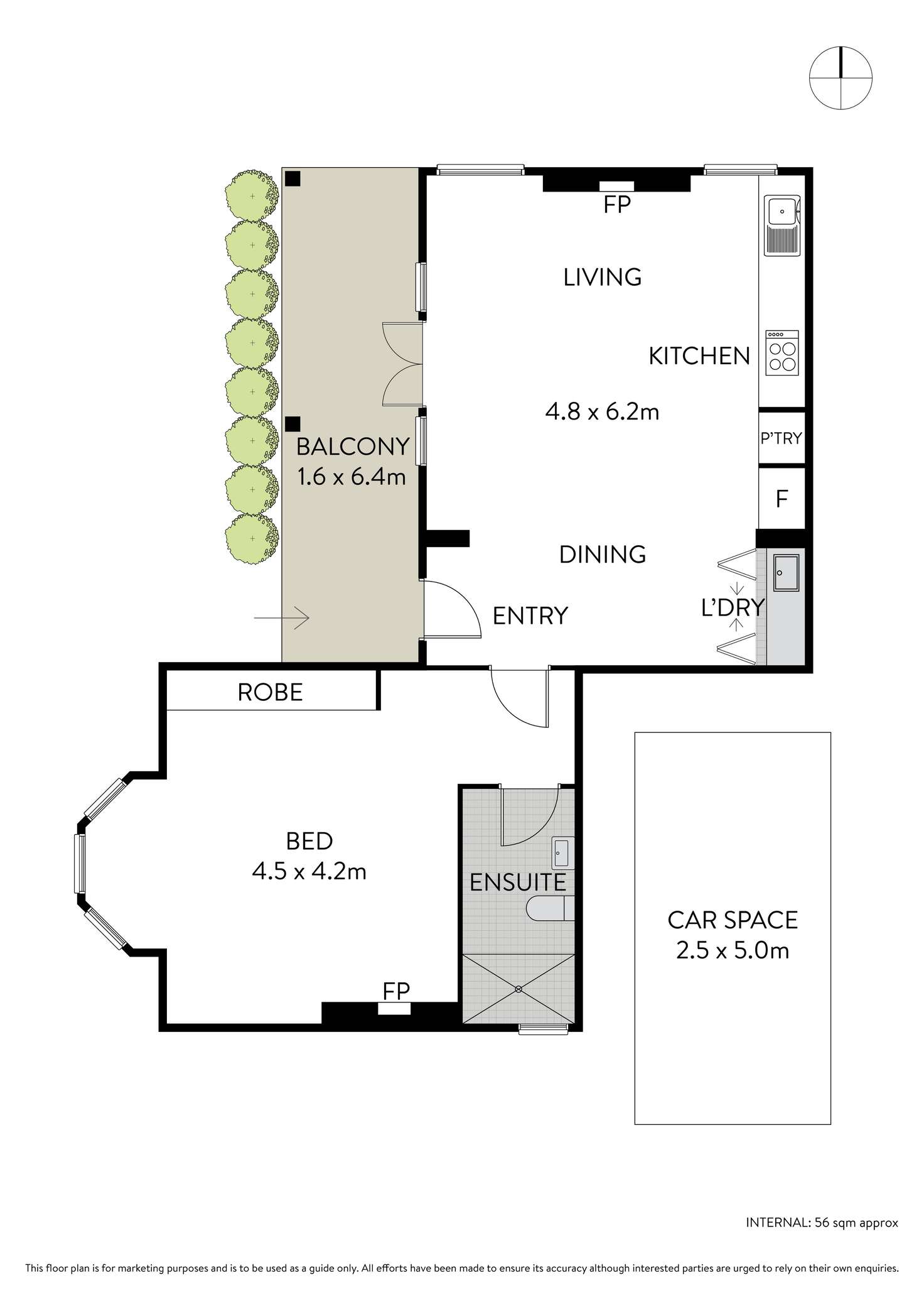 Floorplan of Homely apartment listing, 1/2 Victoria Square, Ashfield NSW 2131