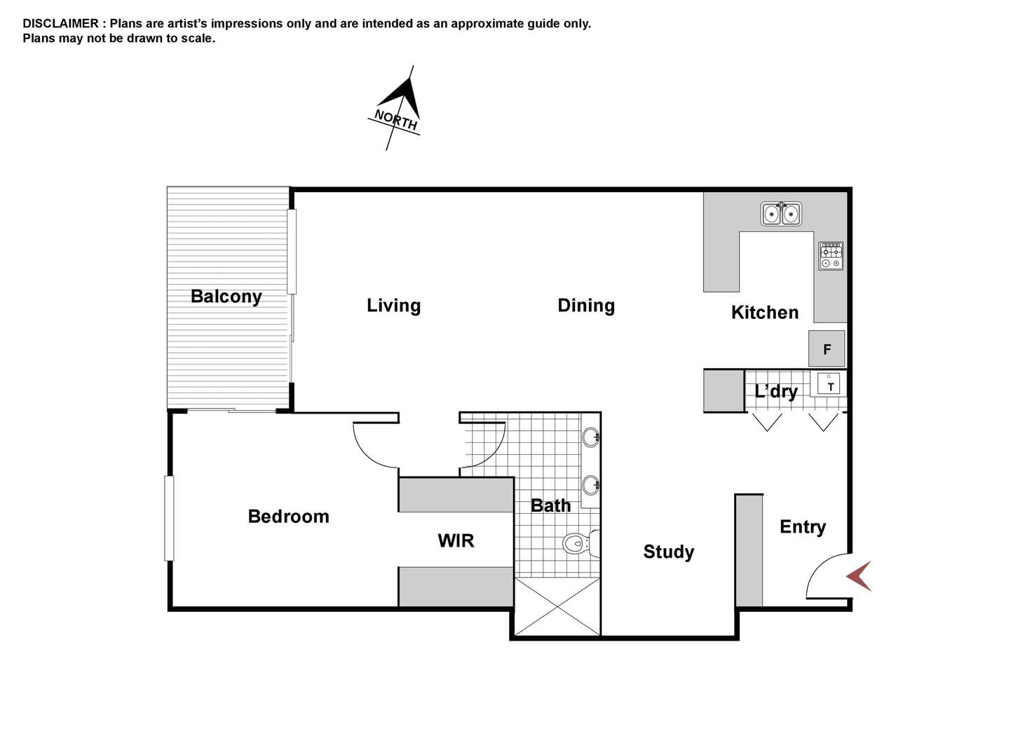 Floorplan of Homely unit listing, 34/71 Giles Street, Kingston ACT 2604