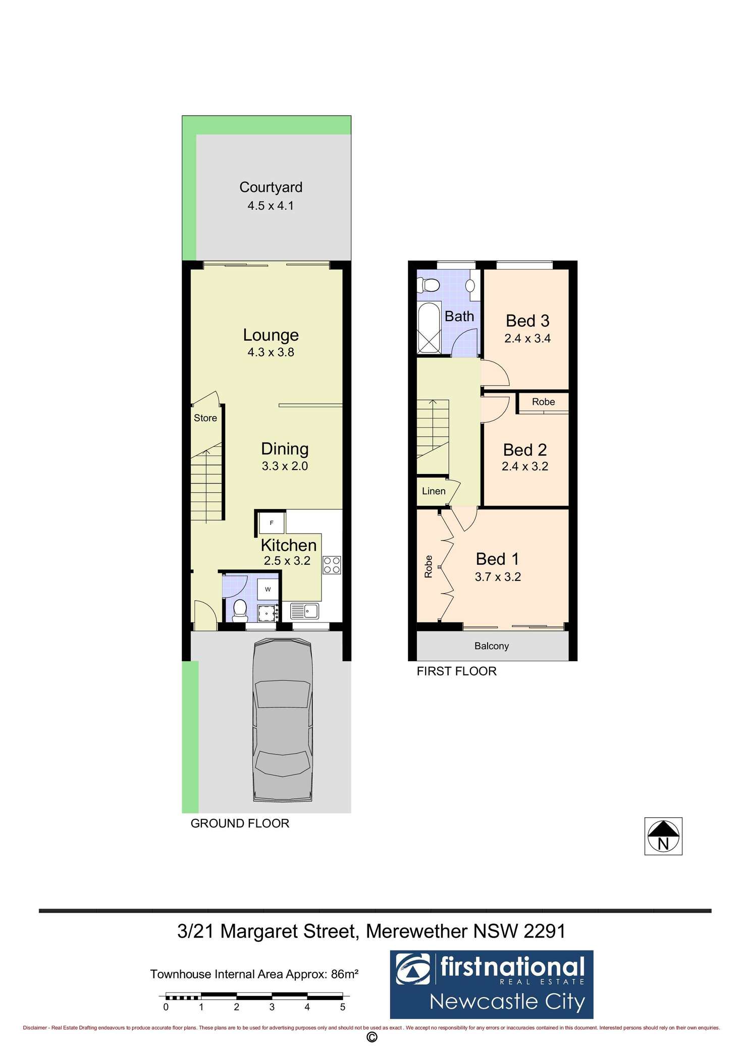 Floorplan of Homely townhouse listing, 3/21 Margaret Street, Merewether NSW 2291