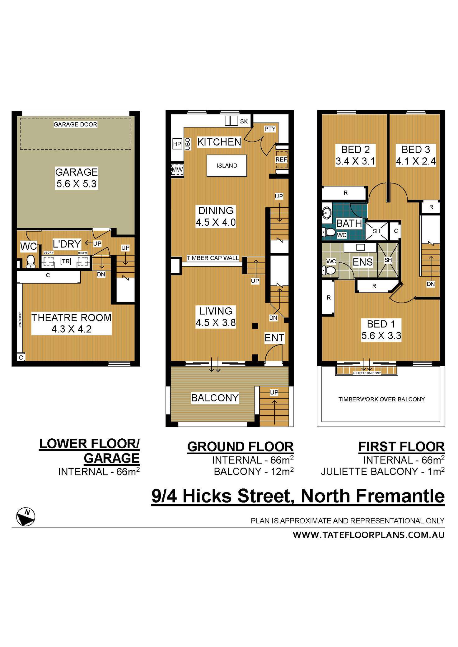 Floorplan of Homely house listing, 9/4 Hicks Street, North Fremantle WA 6159
