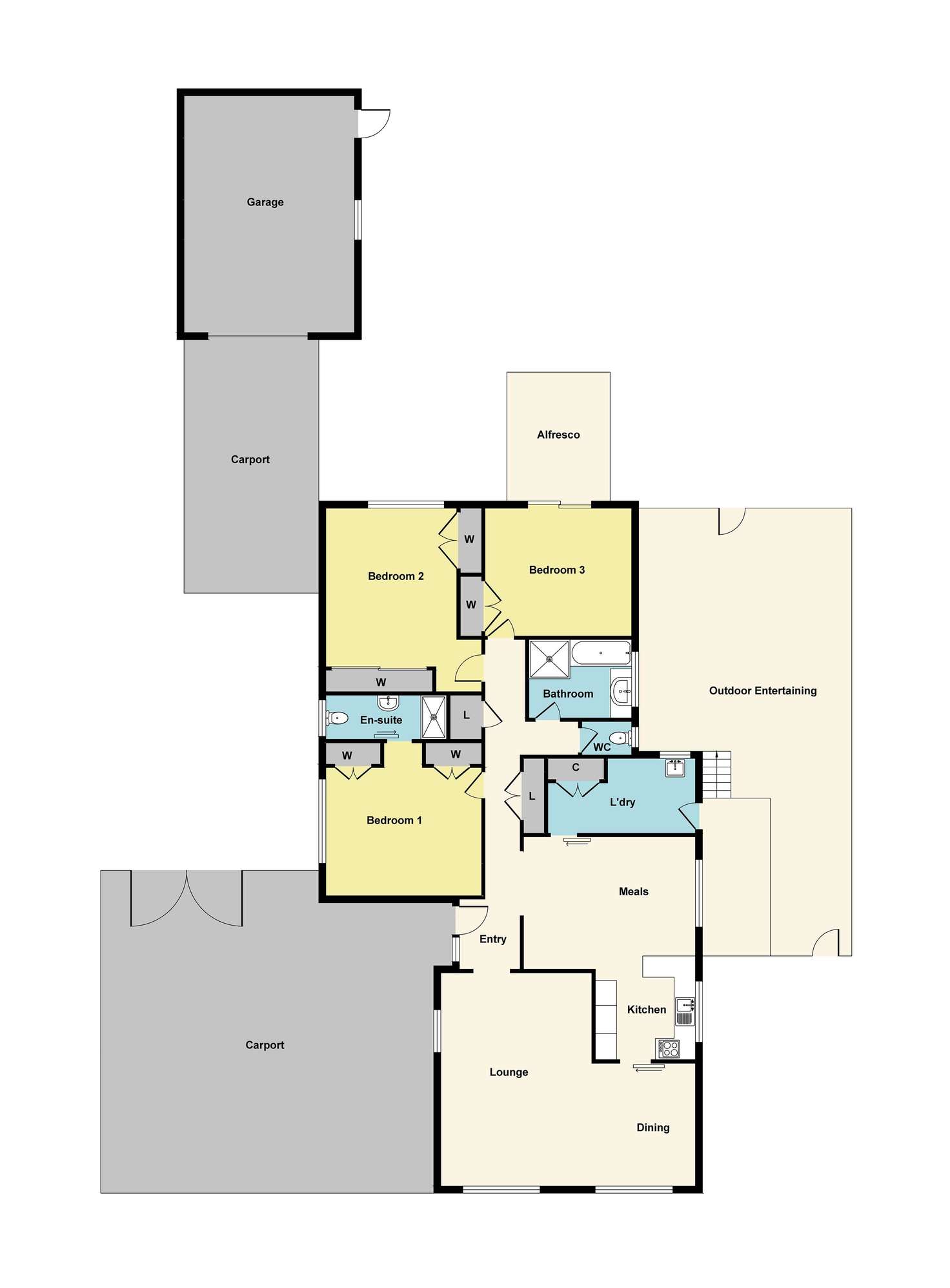 Floorplan of Homely house listing, 11 Ellerker Avenue, Ararat VIC 3377