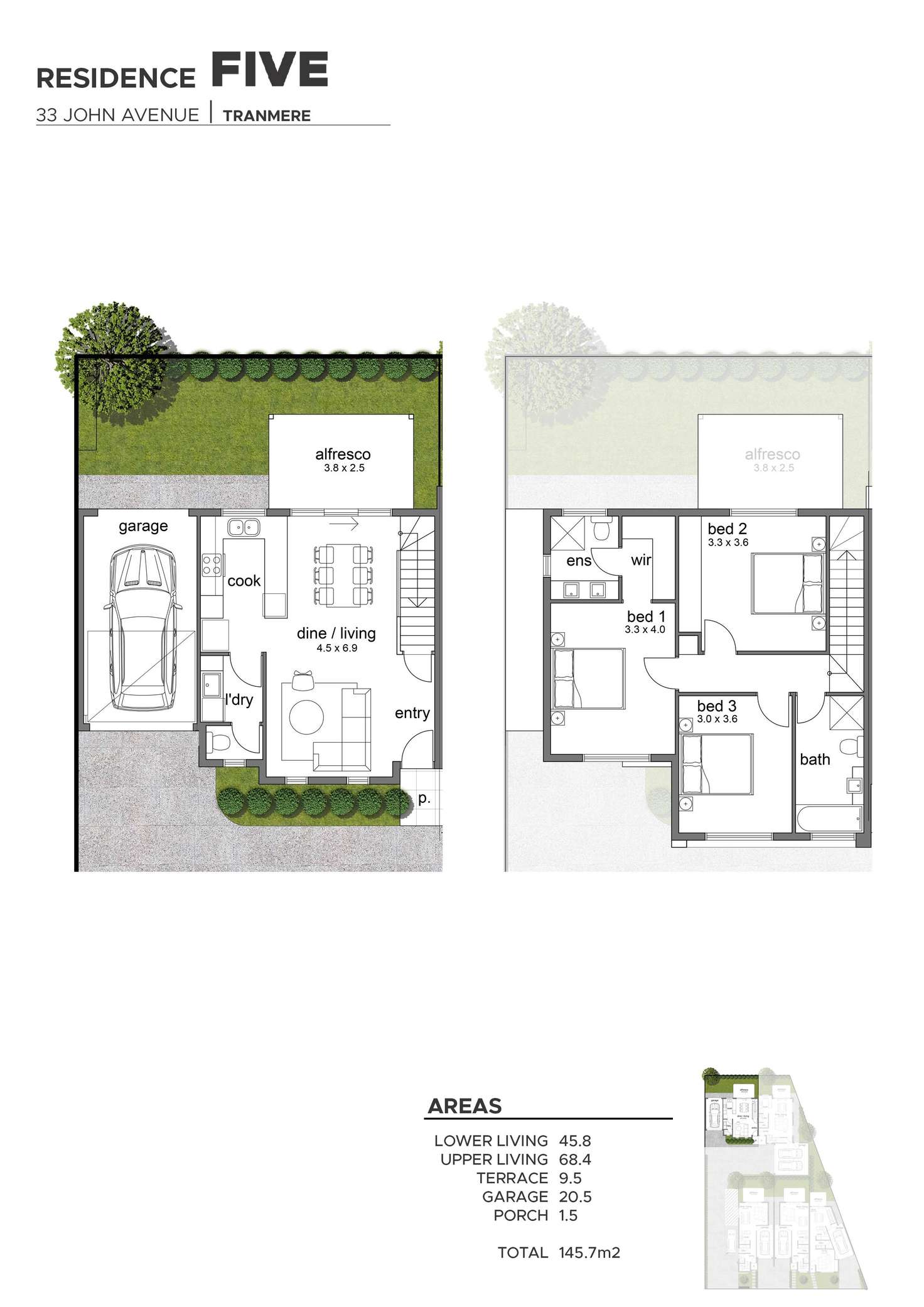 Floorplan of Homely house listing, 3/33 John Avenue, Tranmere SA 5073