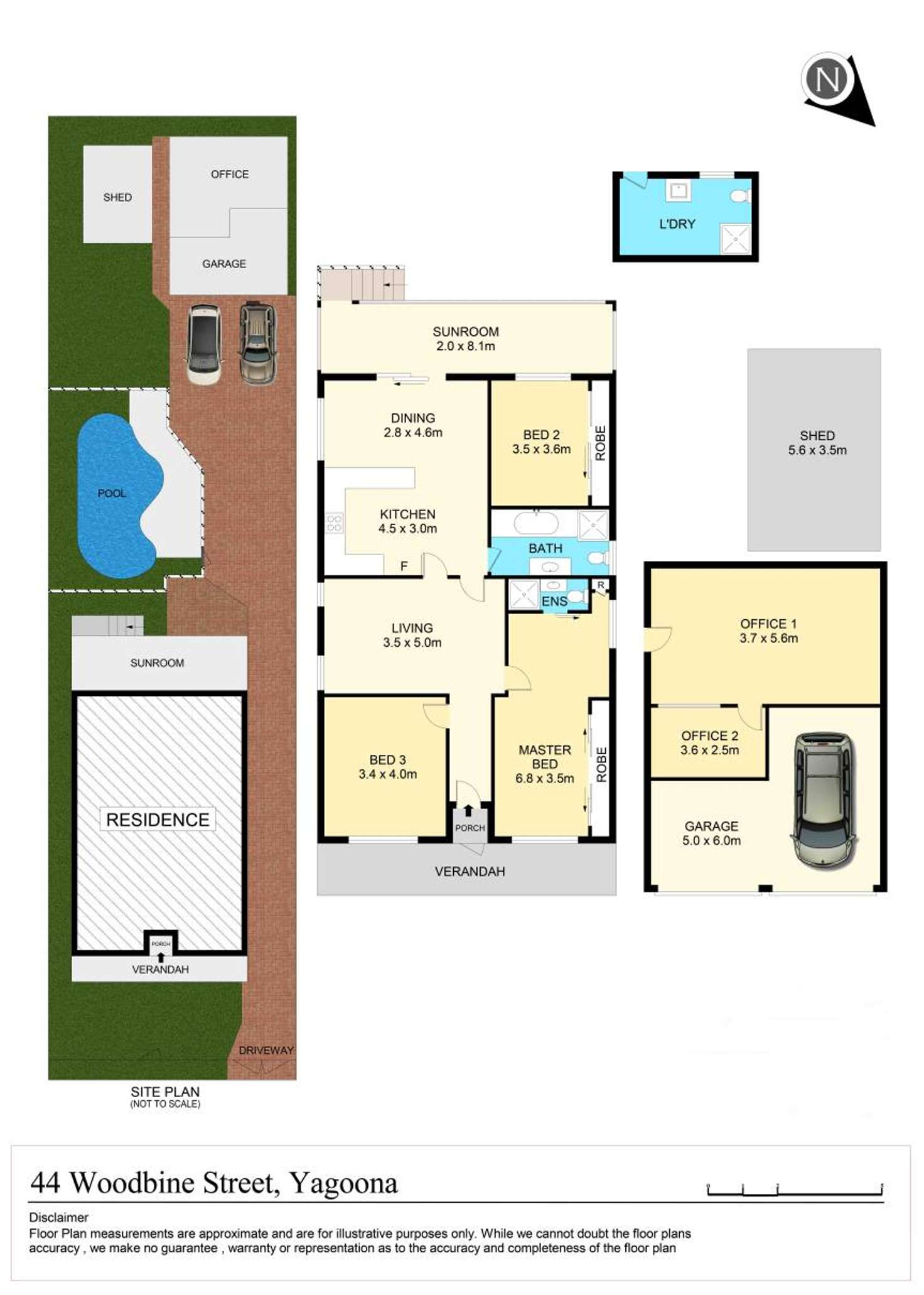 Floorplan of Homely house listing, 44 Woodbine Street, Yagoona NSW 2199