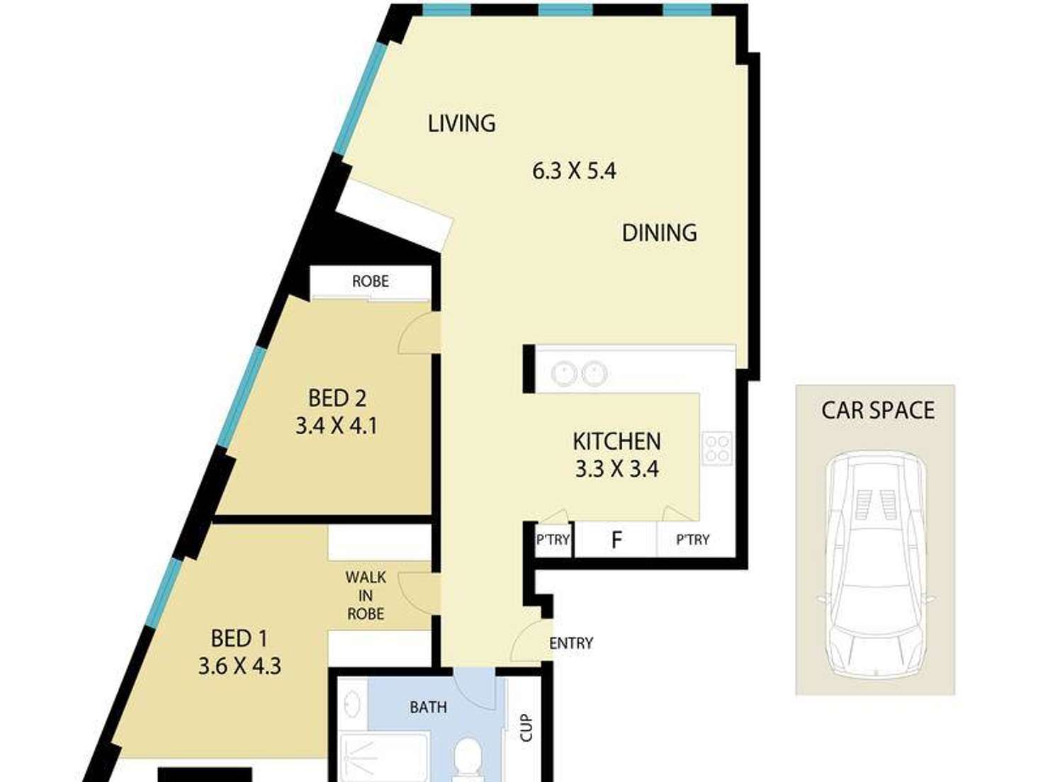 Floorplan of Homely apartment listing, 101/30 Buckland Street, Chippendale NSW 2008