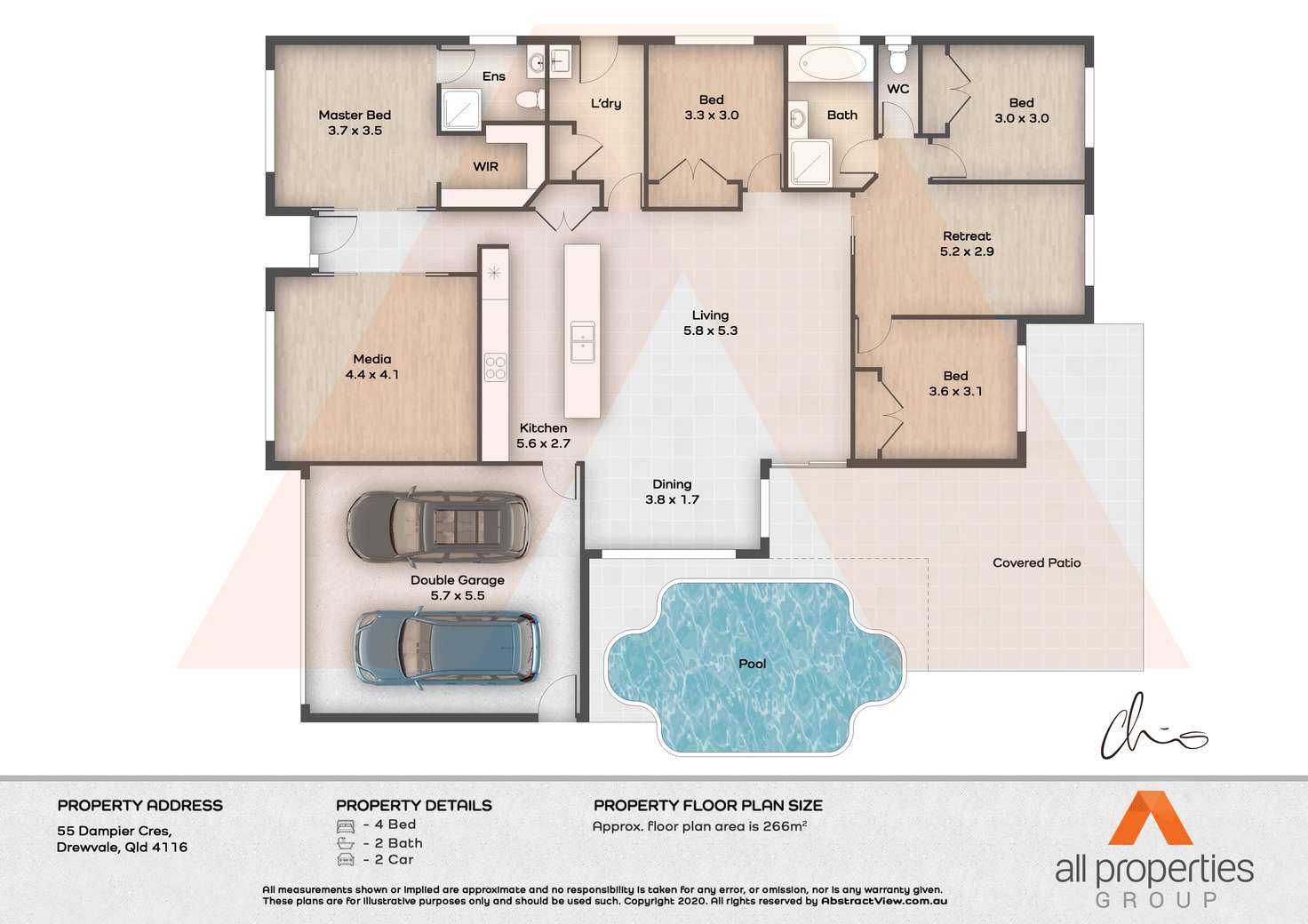 Floorplan of Homely house listing, 55 Dampier Crescent, Drewvale QLD 4116