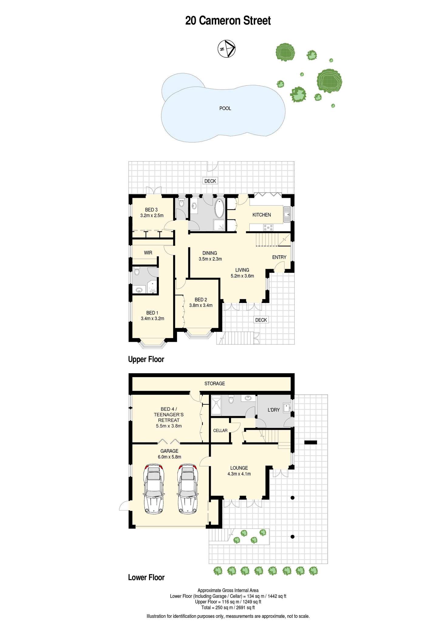 Floorplan of Homely house listing, 20 Cameron Street, Windsor QLD 4030