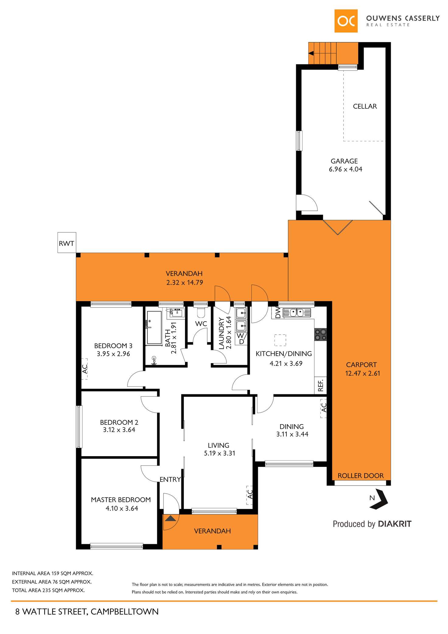 Floorplan of Homely house listing, 8 Wattle Street, Campbelltown SA 5074