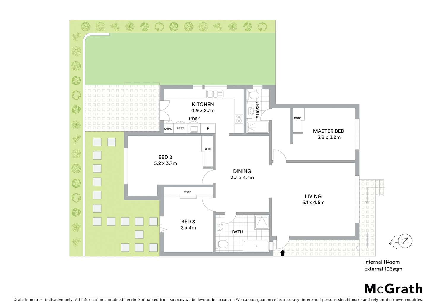 Floorplan of Homely semiDetached listing, 1/6 Kent Street, Waverley NSW 2024