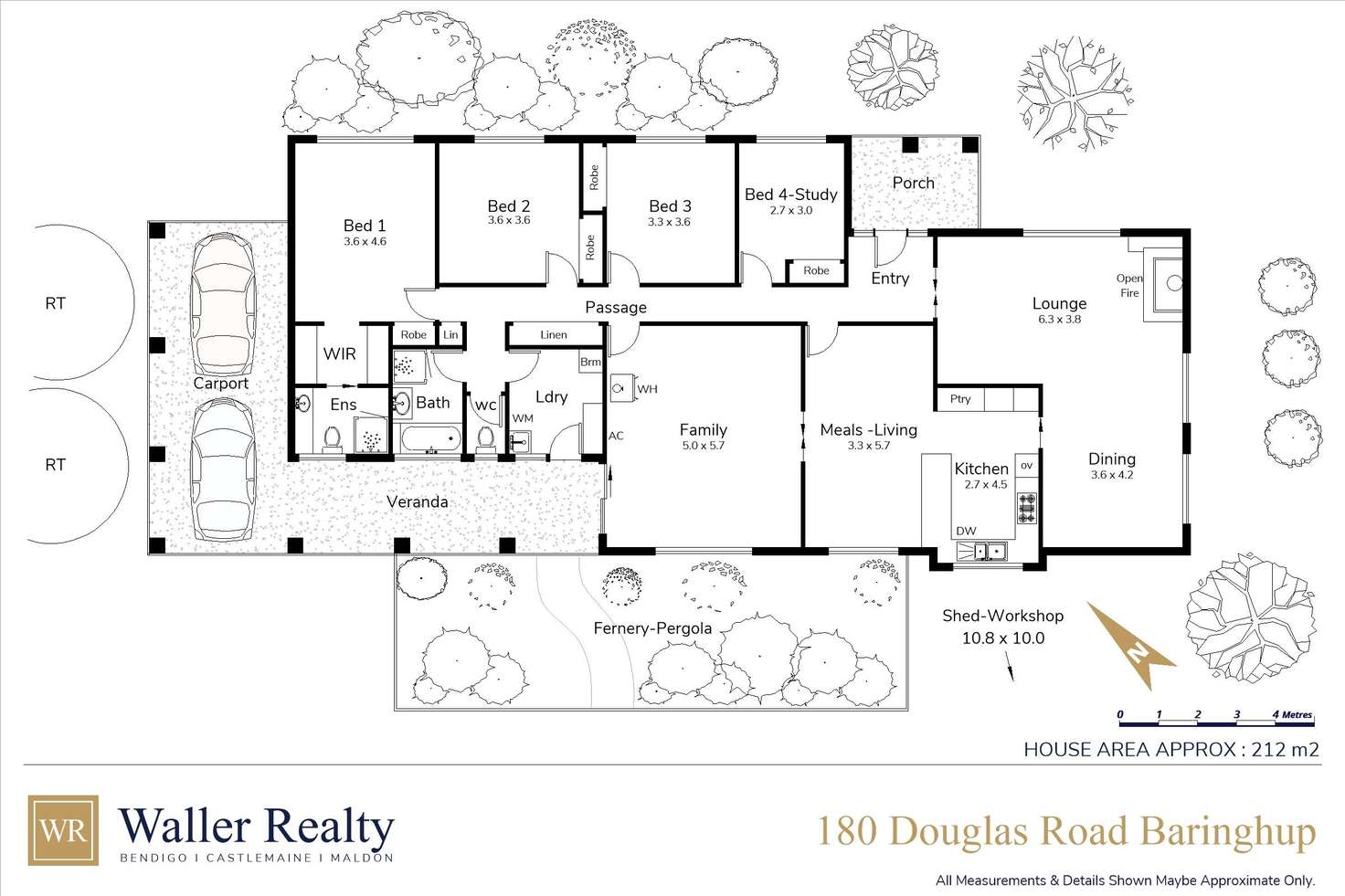 Floorplan of Homely house listing, 180 Douglas Road, Baringhup VIC 3463
