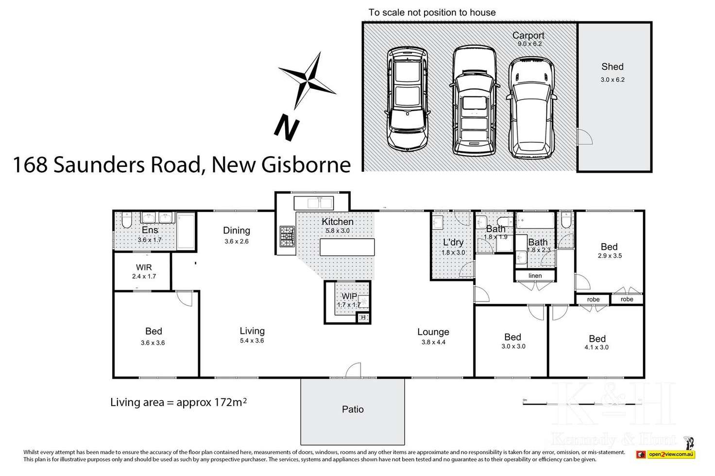Floorplan of Homely house listing, 168 Saunders Road, New Gisborne VIC 3438