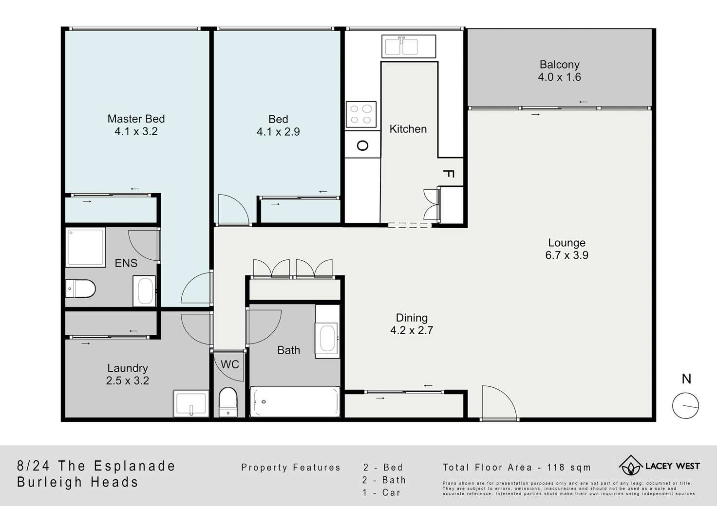 Floorplan of Homely unit listing, 8/24 The Esplanade, Burleigh Heads QLD 4220
