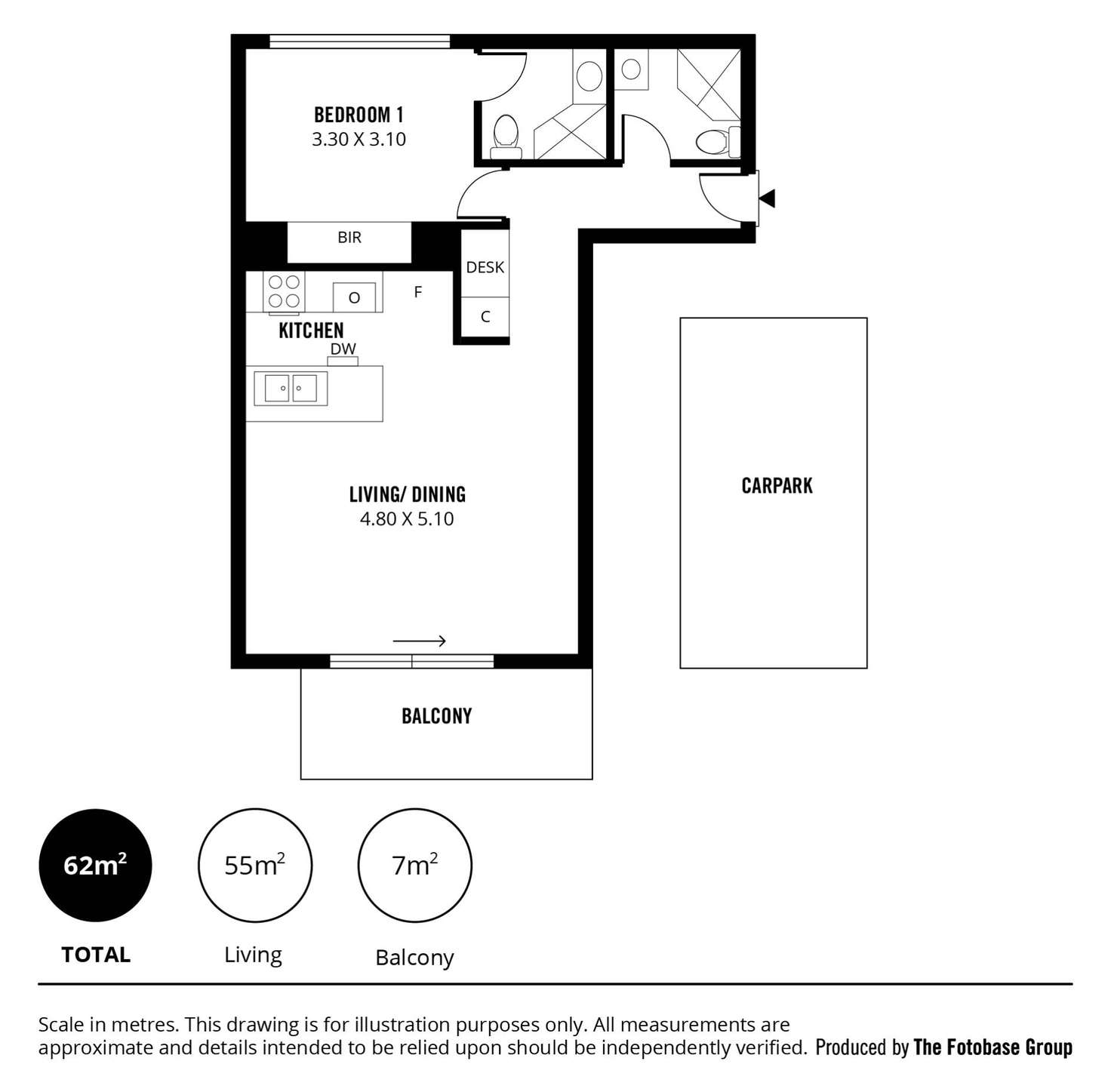 Floorplan of Homely apartment listing, 201/18 Surflen Street, Adelaide SA 5000