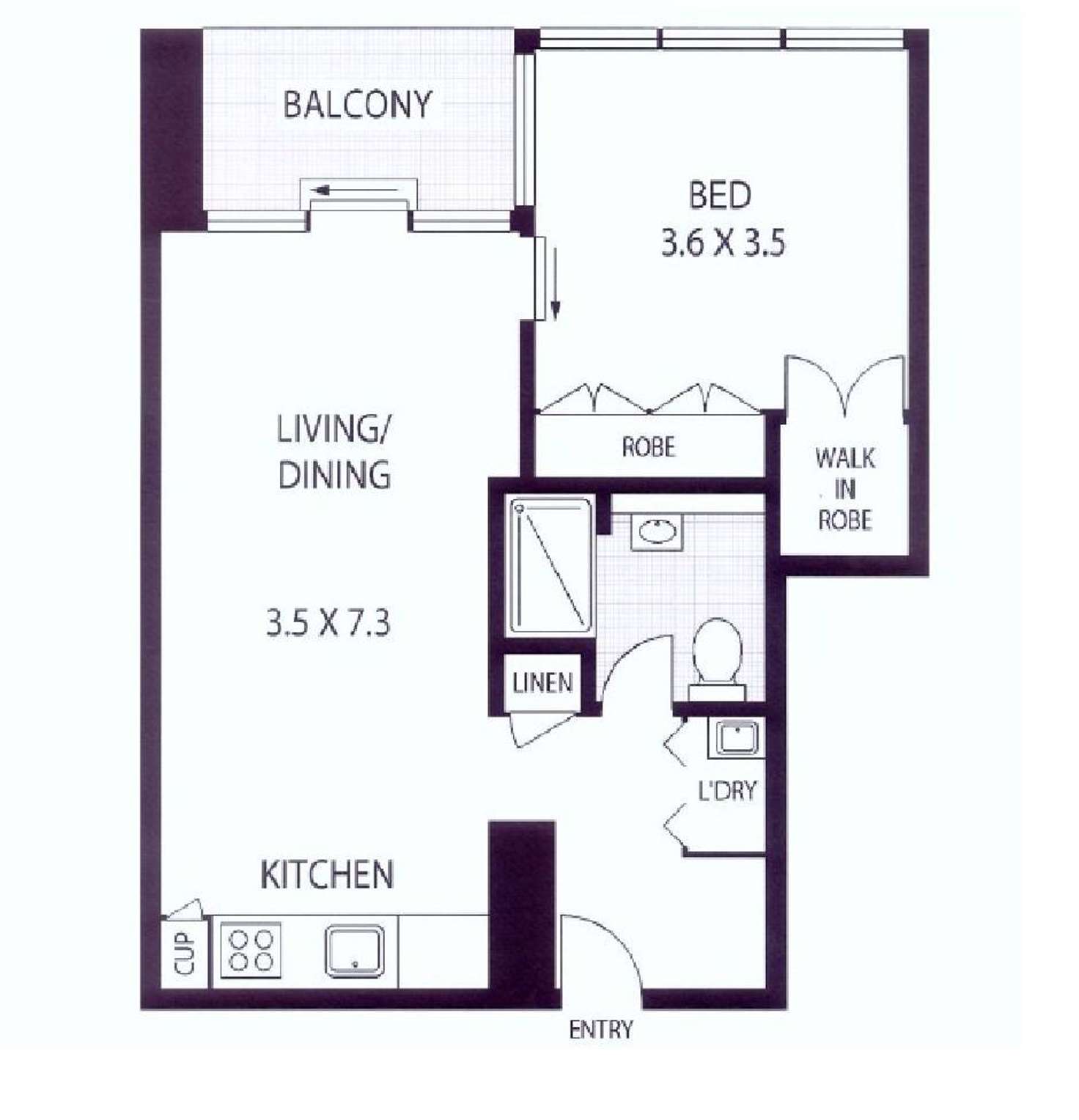 Floorplan of Homely apartment listing, 801/20 Pelican Street, Surry Hills NSW 2010