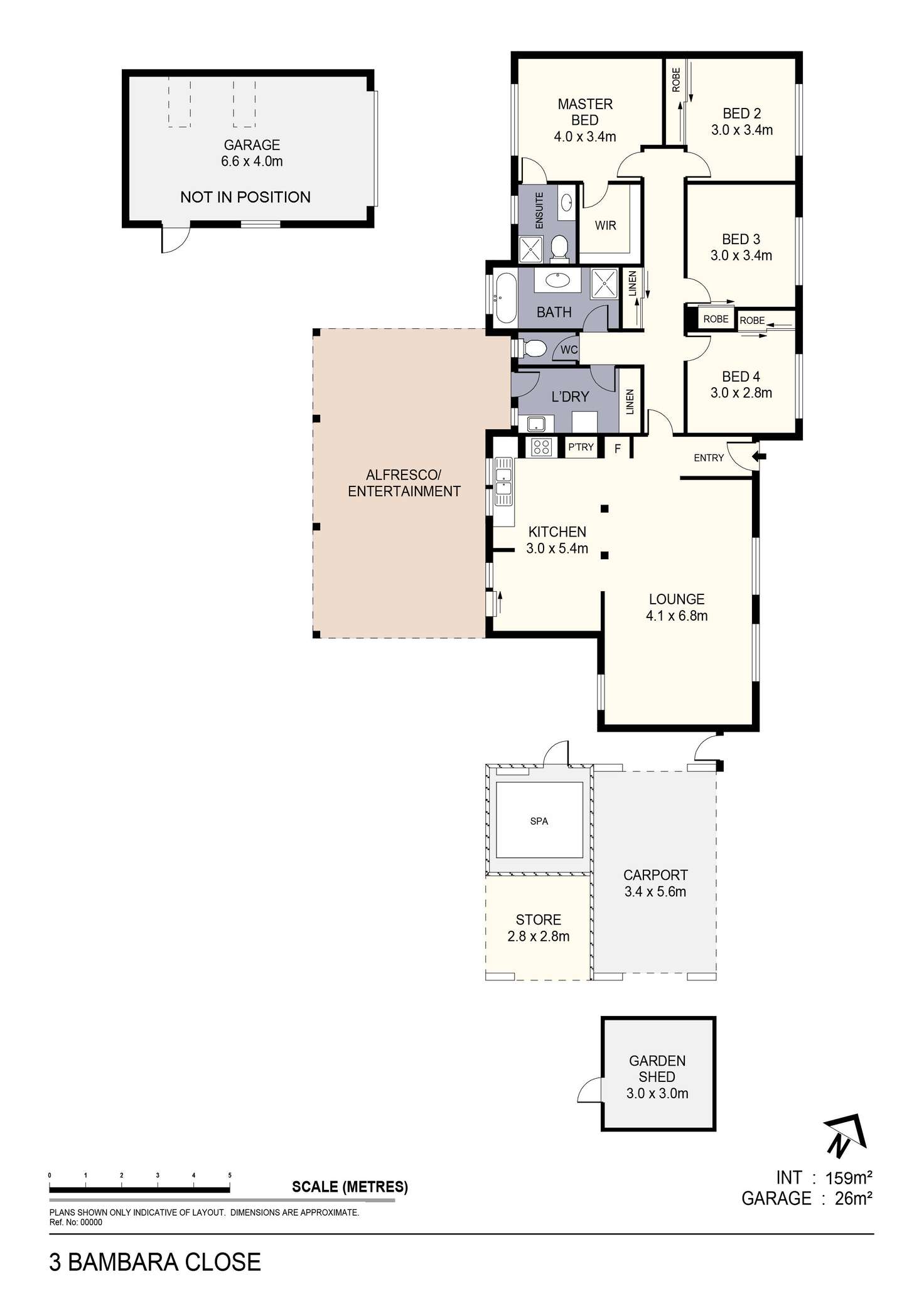 Floorplan of Homely house listing, 3 Bambara Close, Kennington VIC 3550