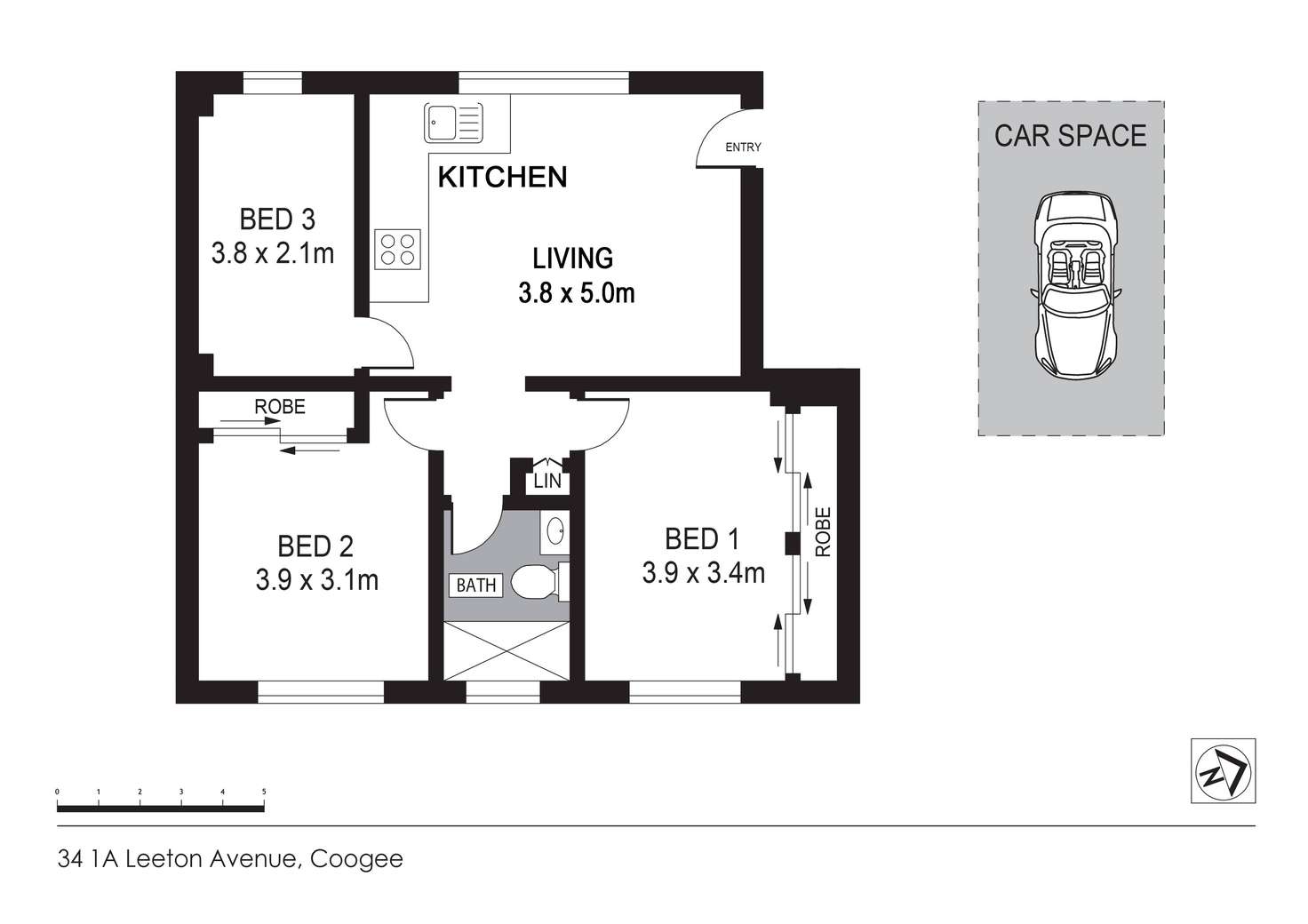 Floorplan of Homely apartment listing, 34/1a Leeton Avenue, Coogee NSW 2034