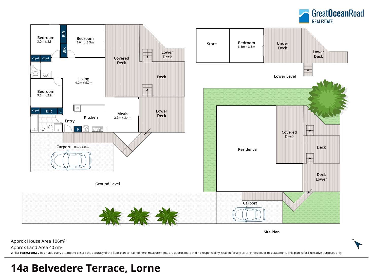 Floorplan of Homely house listing, 14A Belvedere Terrace, Lorne VIC 3232