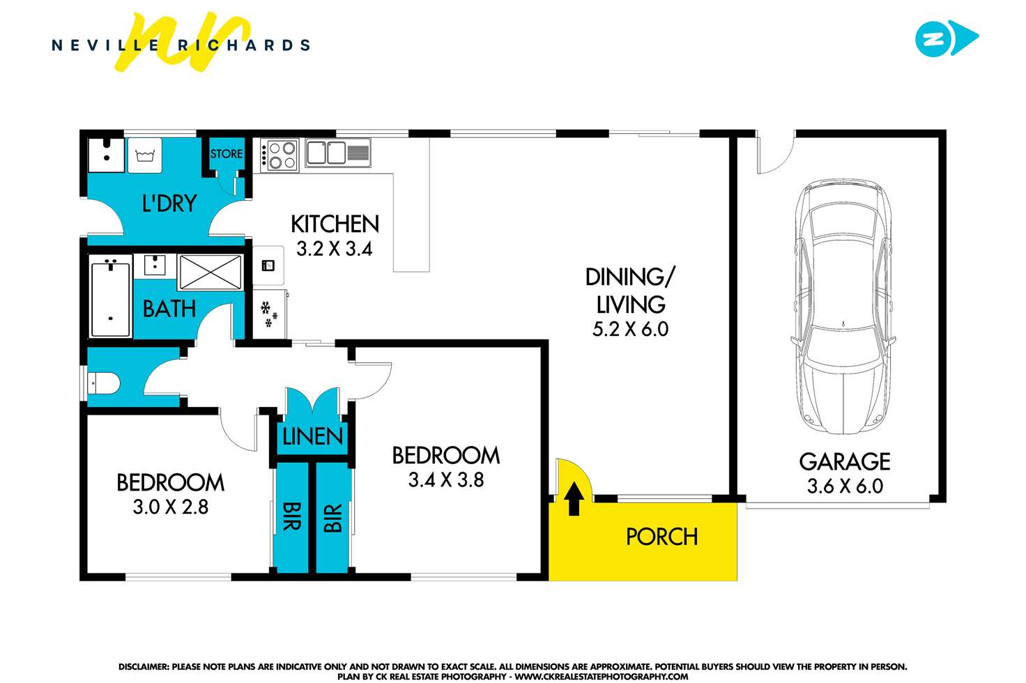 Floorplan of Homely unit listing, 2/11 Carolanne Drive, Drysdale VIC 3222