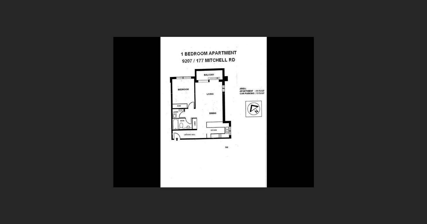 Floorplan of Homely apartment listing, 9207/177-219 Mitchell Road, Erskineville NSW 2043