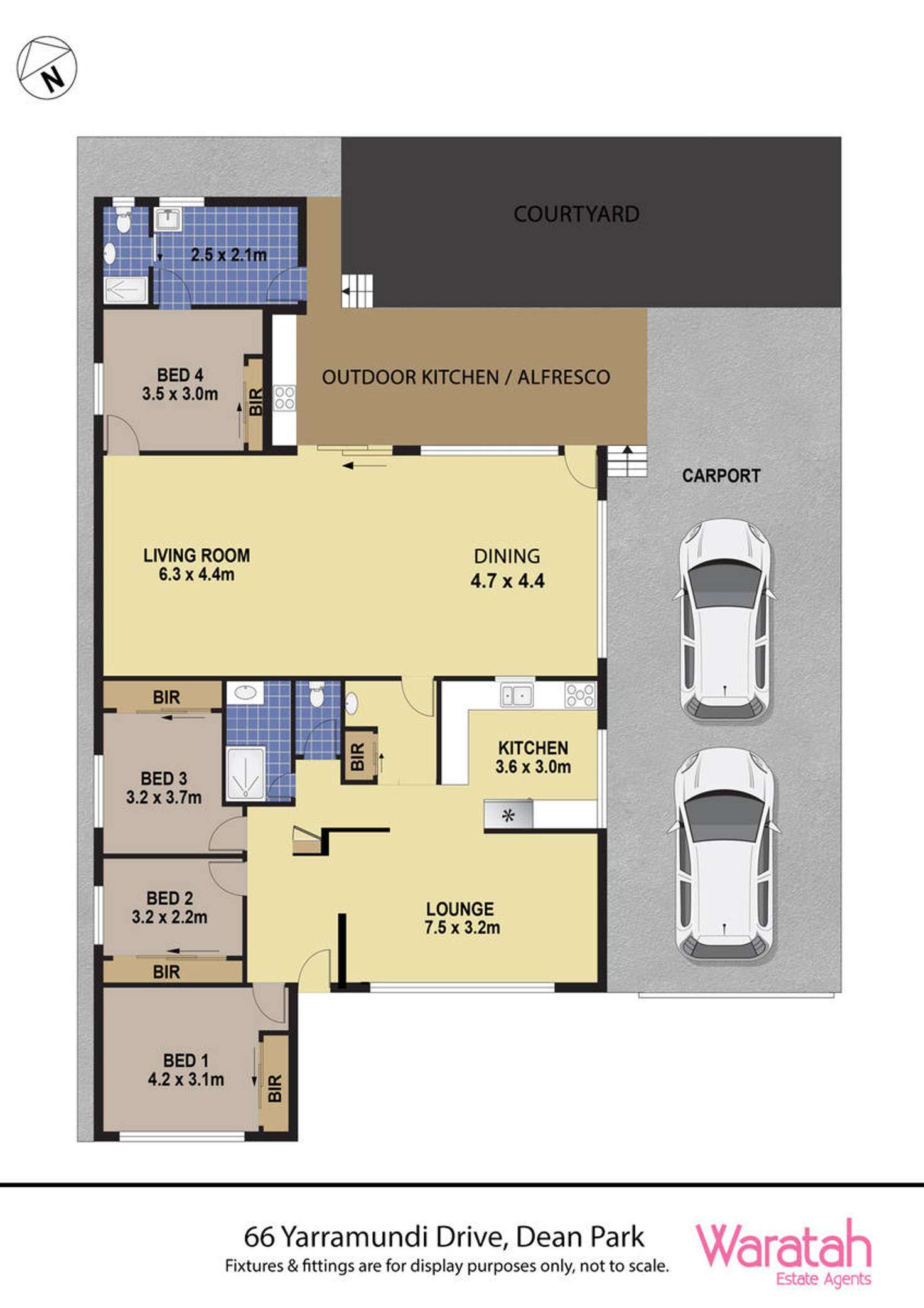 Floorplan of Homely house listing, 66 Yarramundi Drive, Dean Park NSW 2761