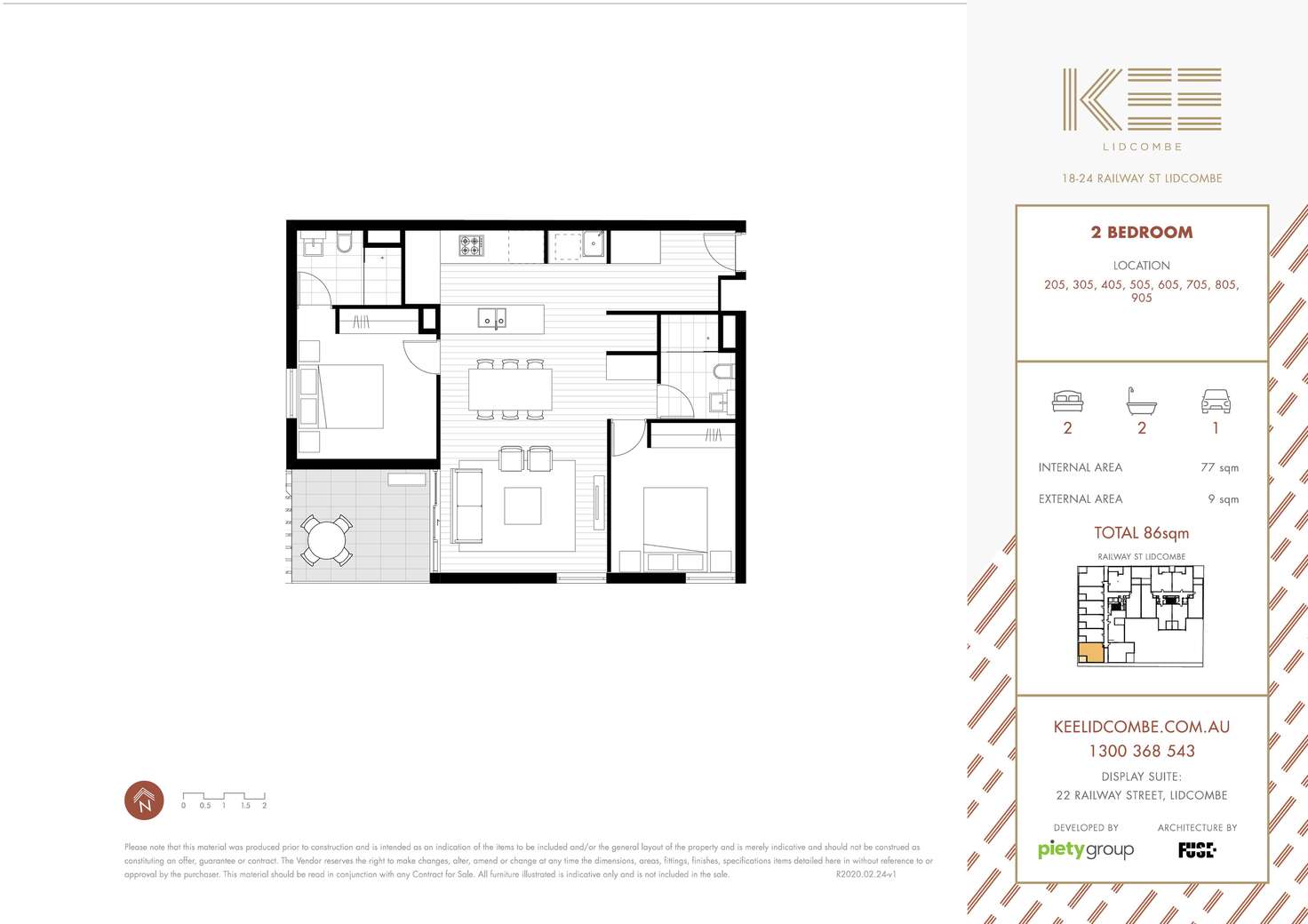 Floorplan of Homely apartment listing, 2A/20 Railway Street, Lidcombe NSW 2141