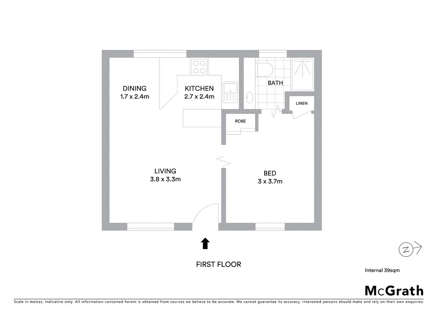 Floorplan of Homely apartment listing, 10/30 Rowland Avenue, Wollongong NSW 2500