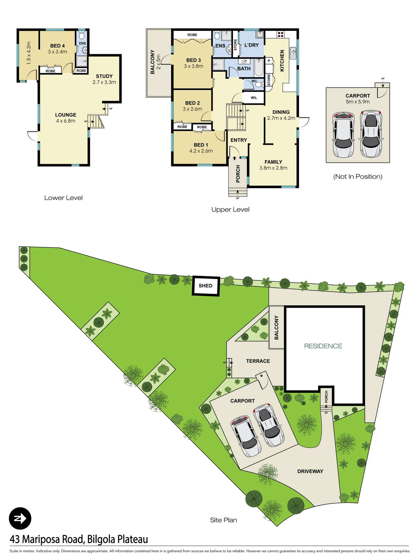 Floorplan of Homely house listing, 43 Mariposa Road, Bilgola Plateau NSW 2107