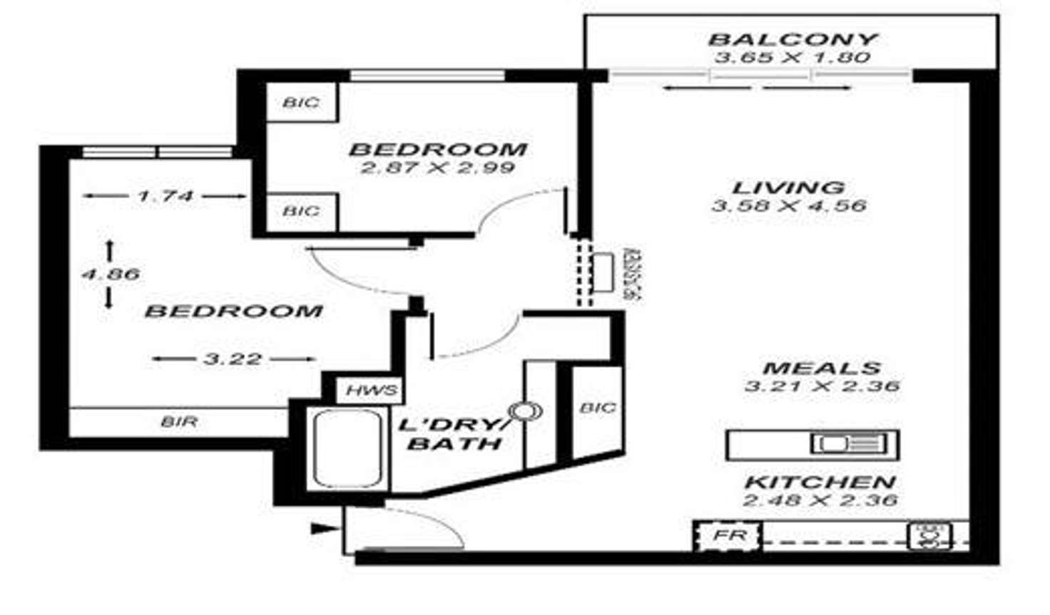 Floorplan of Homely apartment listing, 13/14 Charlick Circuit, Adelaide SA 5000