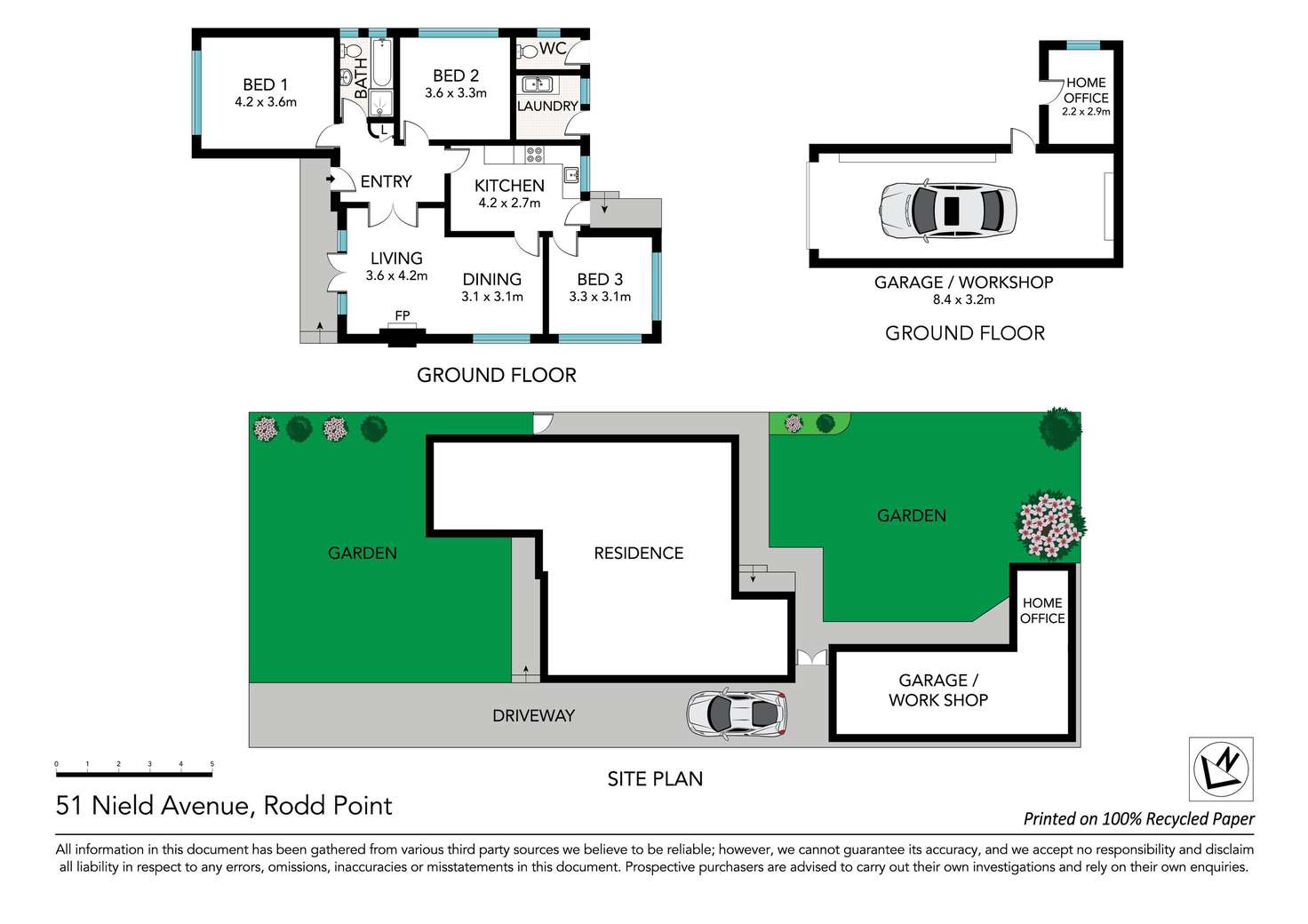 Floorplan of Homely house listing, 51 Nield Avenue, Rodd Point NSW 2046