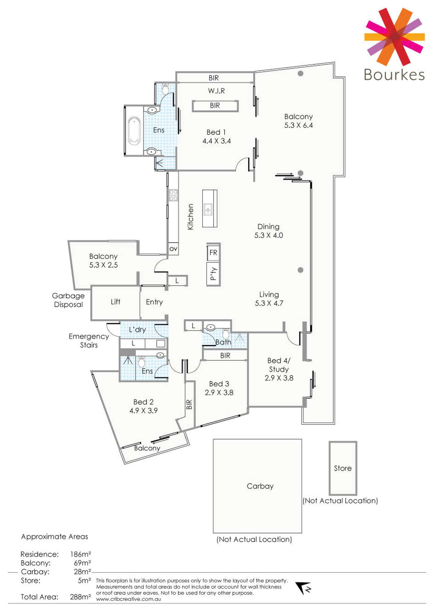 Floorplan of Homely apartment listing, 2/2 Kings Park Avenue, Crawley WA 6009