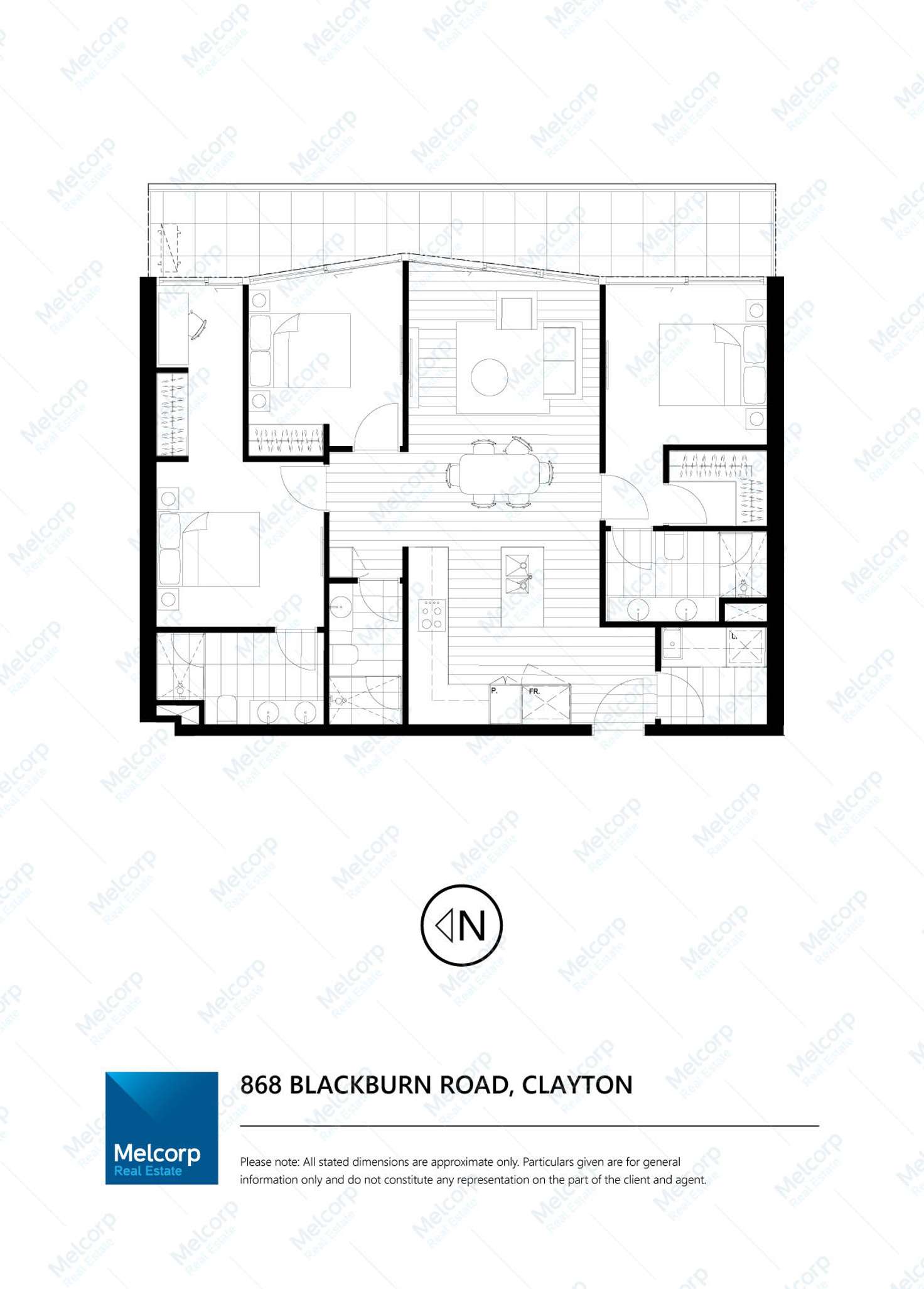 Floorplan of Homely apartment listing, 1401/868 Blackburn Road, Clayton VIC 3168