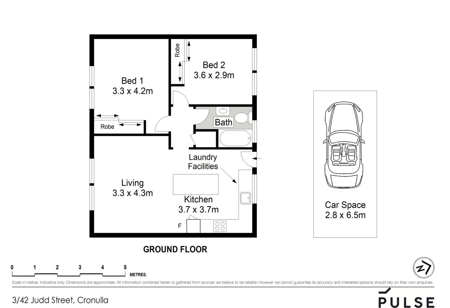 Floorplan of Homely apartment listing, 3/42 Judd Street, Cronulla NSW 2230