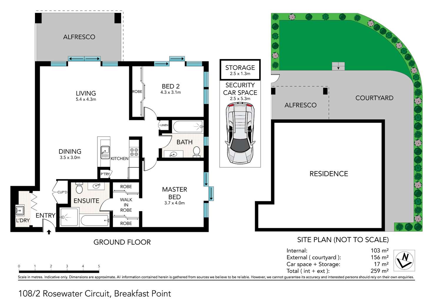 Floorplan of Homely apartment listing, 108/2 Rosewater Circuit, Breakfast Point NSW 2137