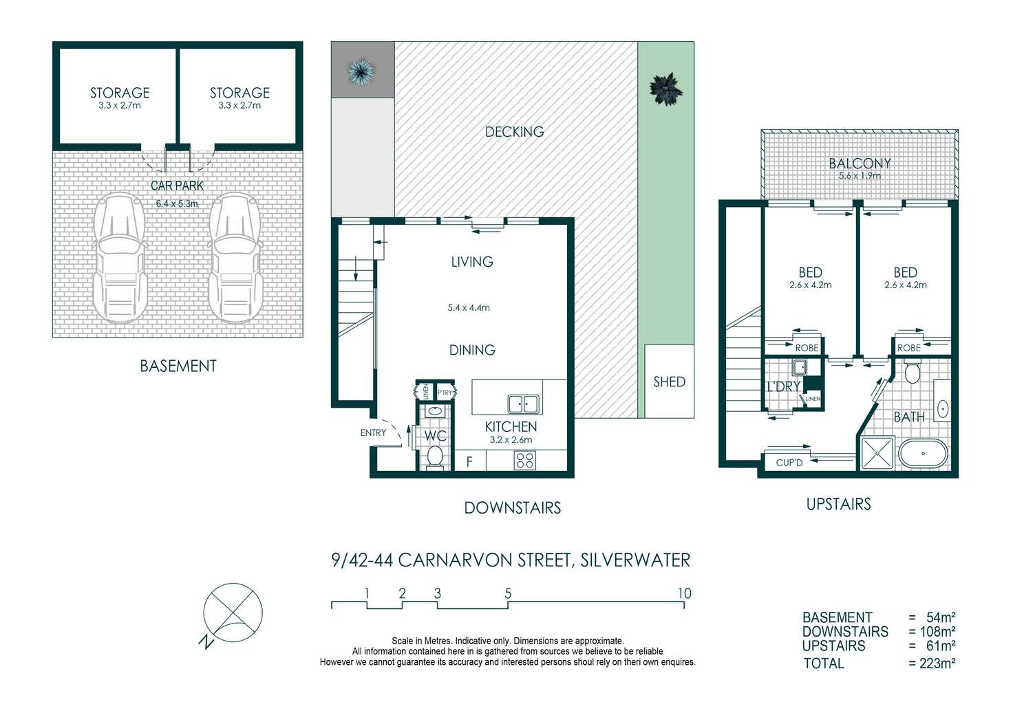Floorplan of Homely townhouse listing, 9/42-44 Carnarvon Street, Silverwater NSW 2128