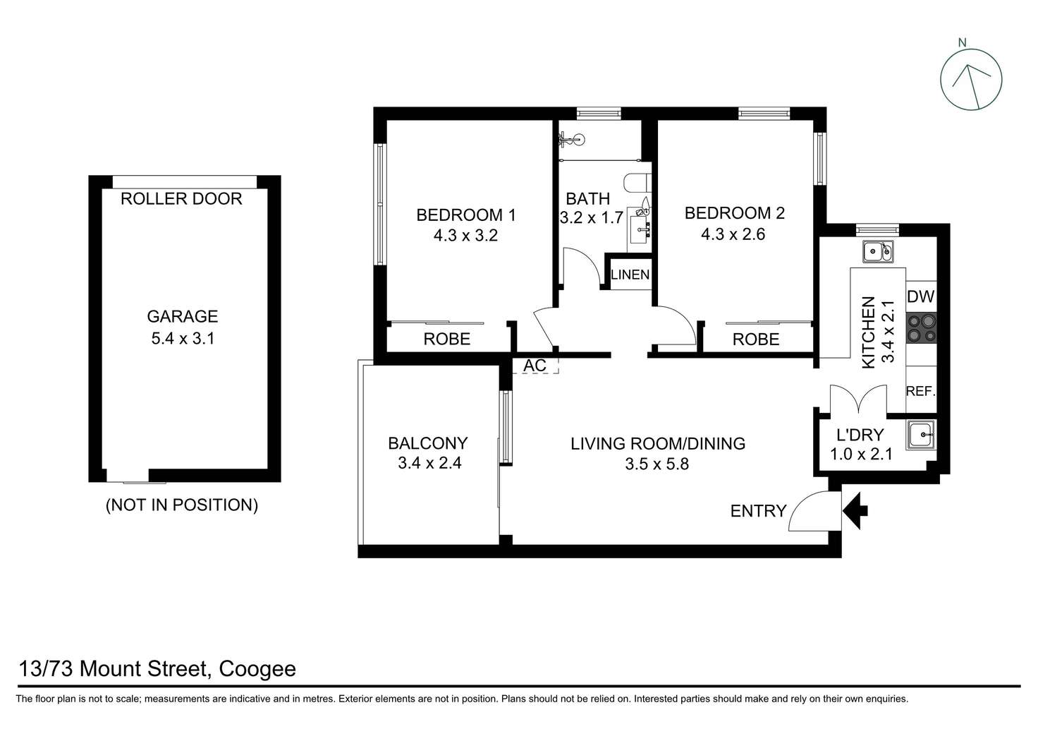 Floorplan of Homely apartment listing, 13/73 Mount Street, Coogee NSW 2034