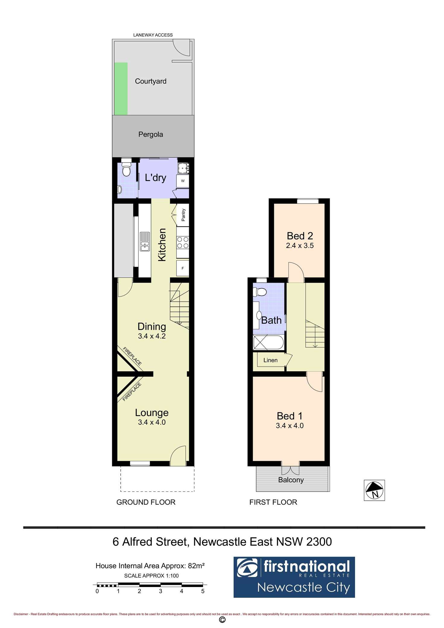 Floorplan of Homely house listing, 6 Alfred Street, Newcastle East NSW 2300