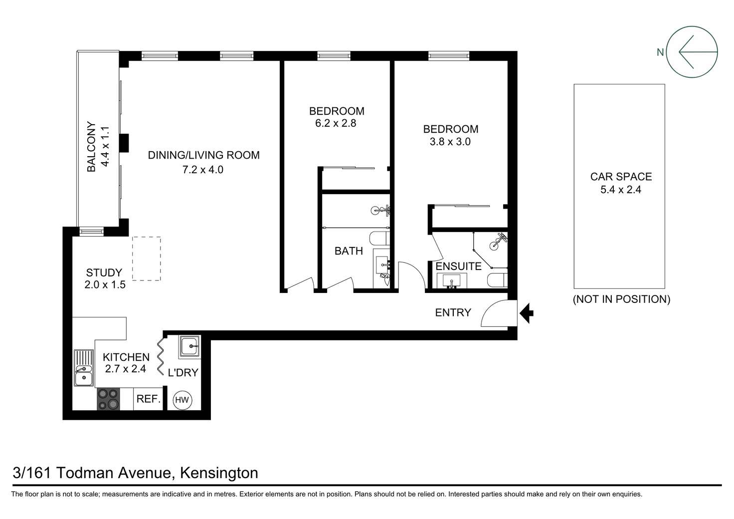 Floorplan of Homely apartment listing, 3/161 Todman Avenue, Kensington NSW 2033