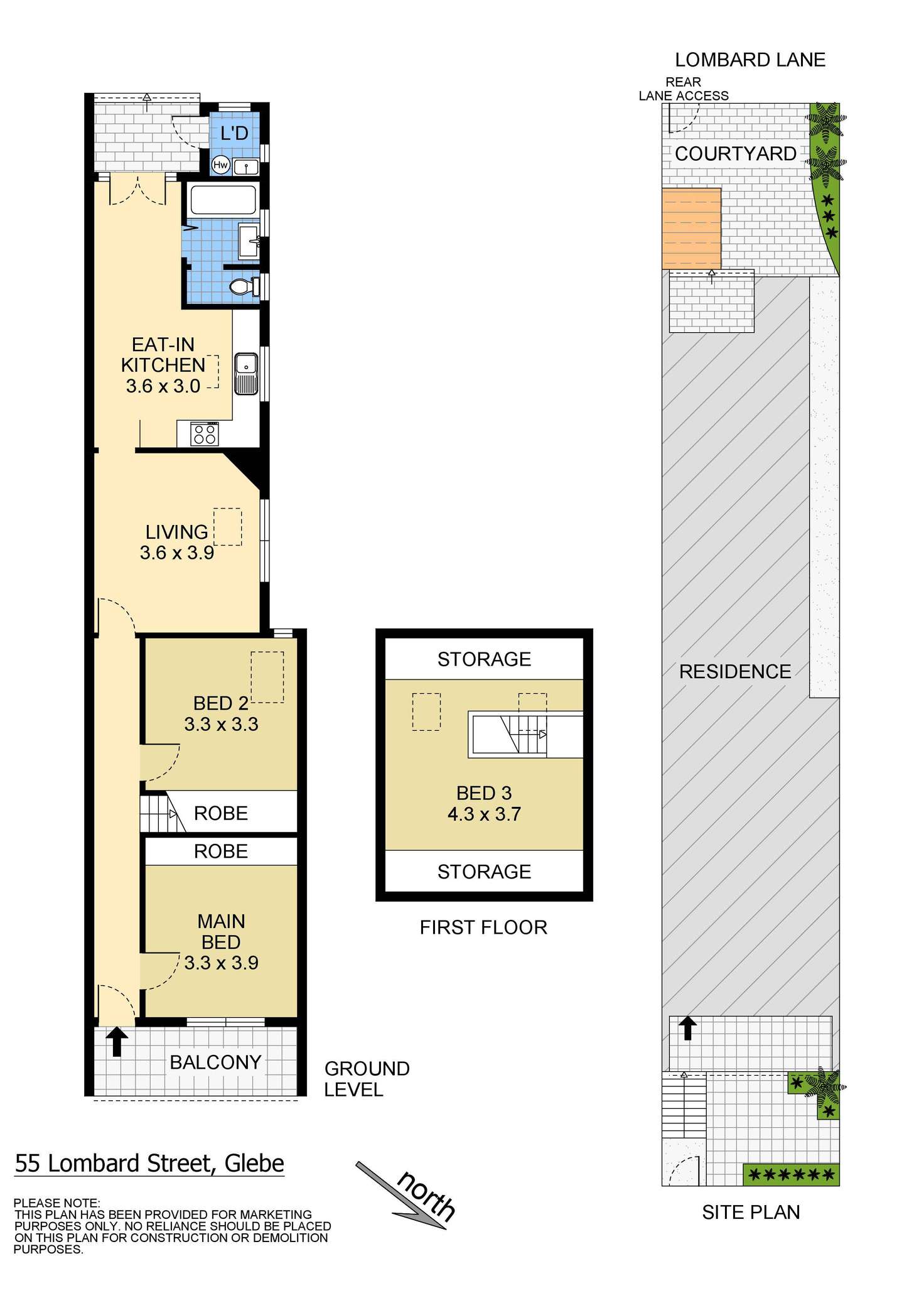 Floorplan of Homely house listing, 55 Lombard Street, Glebe NSW 2037