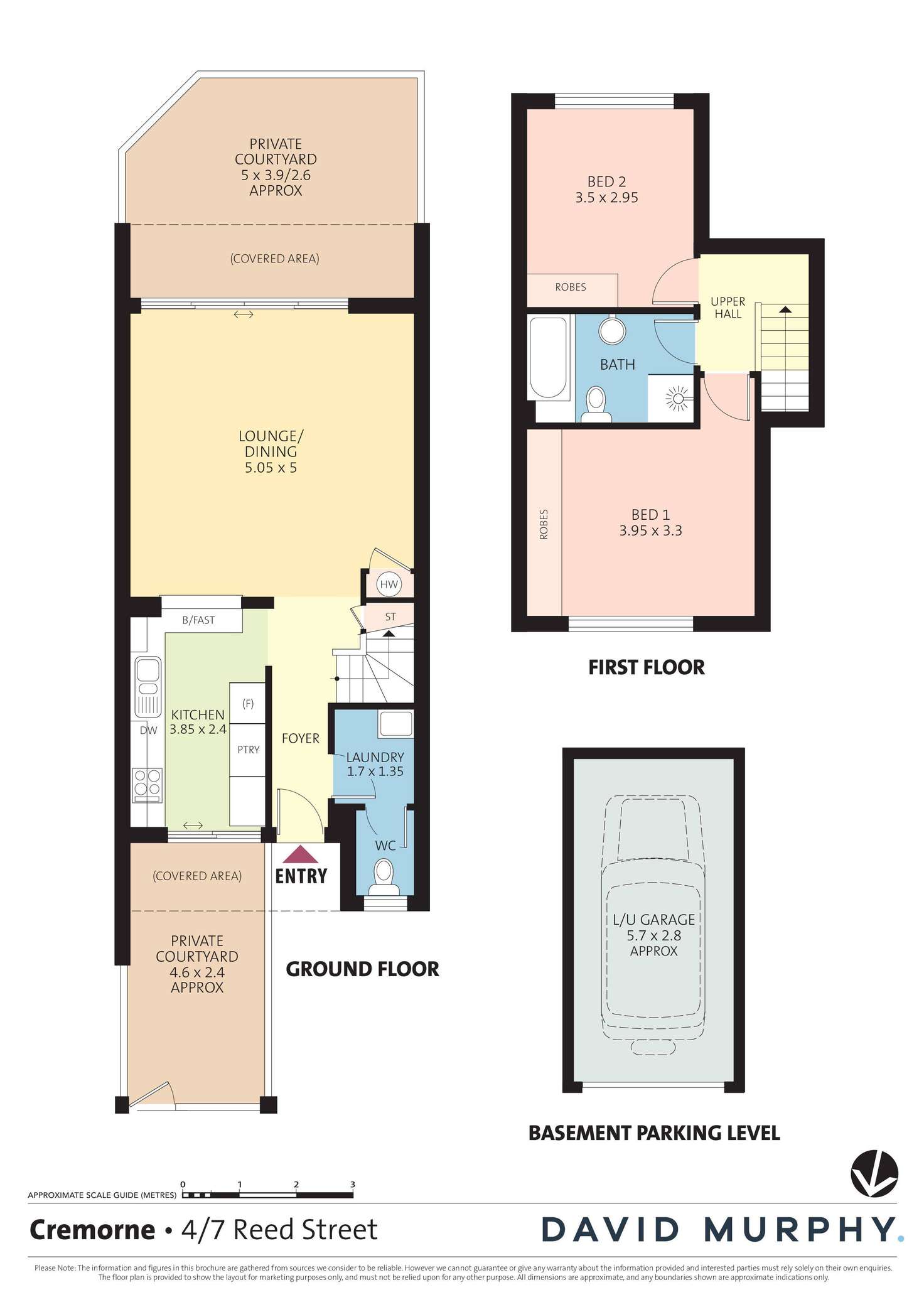 Floorplan of Homely townhouse listing, 4/7 Reed Street, Cremorne NSW 2090