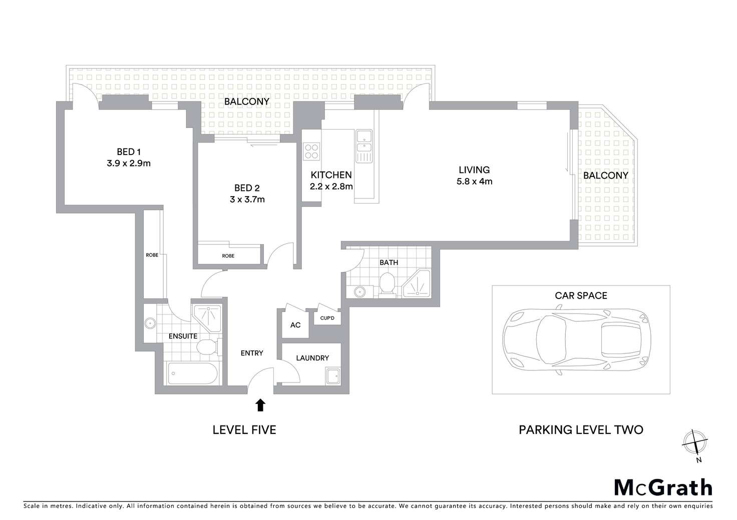 Floorplan of Homely apartment listing, 54/4-10 Pound Road, Hornsby NSW 2077