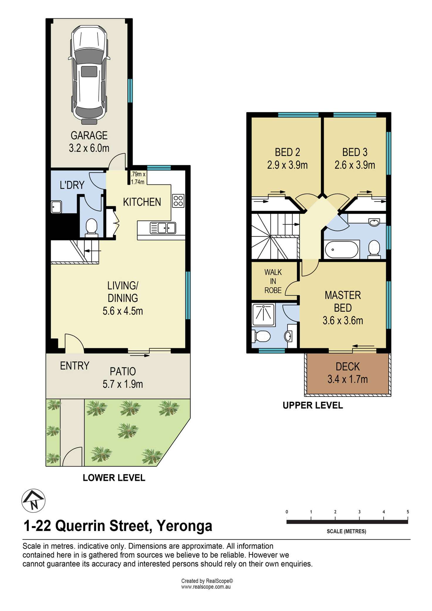 Floorplan of Homely townhouse listing, 1/22 Querrin Street, Yeronga QLD 4104