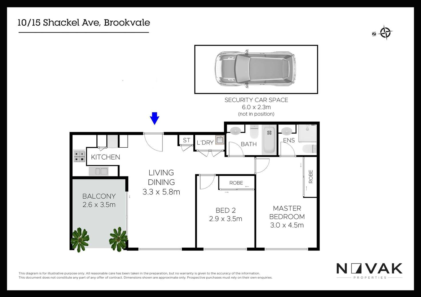 Floorplan of Homely apartment listing, 10/15 Shackel Avenue, Brookvale NSW 2100