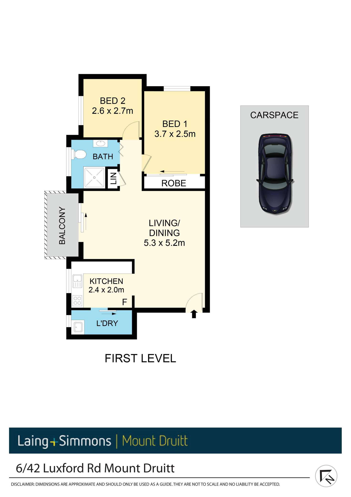 Floorplan of Homely unit listing, 6/42 Luxford Road, Mount Druitt NSW 2770